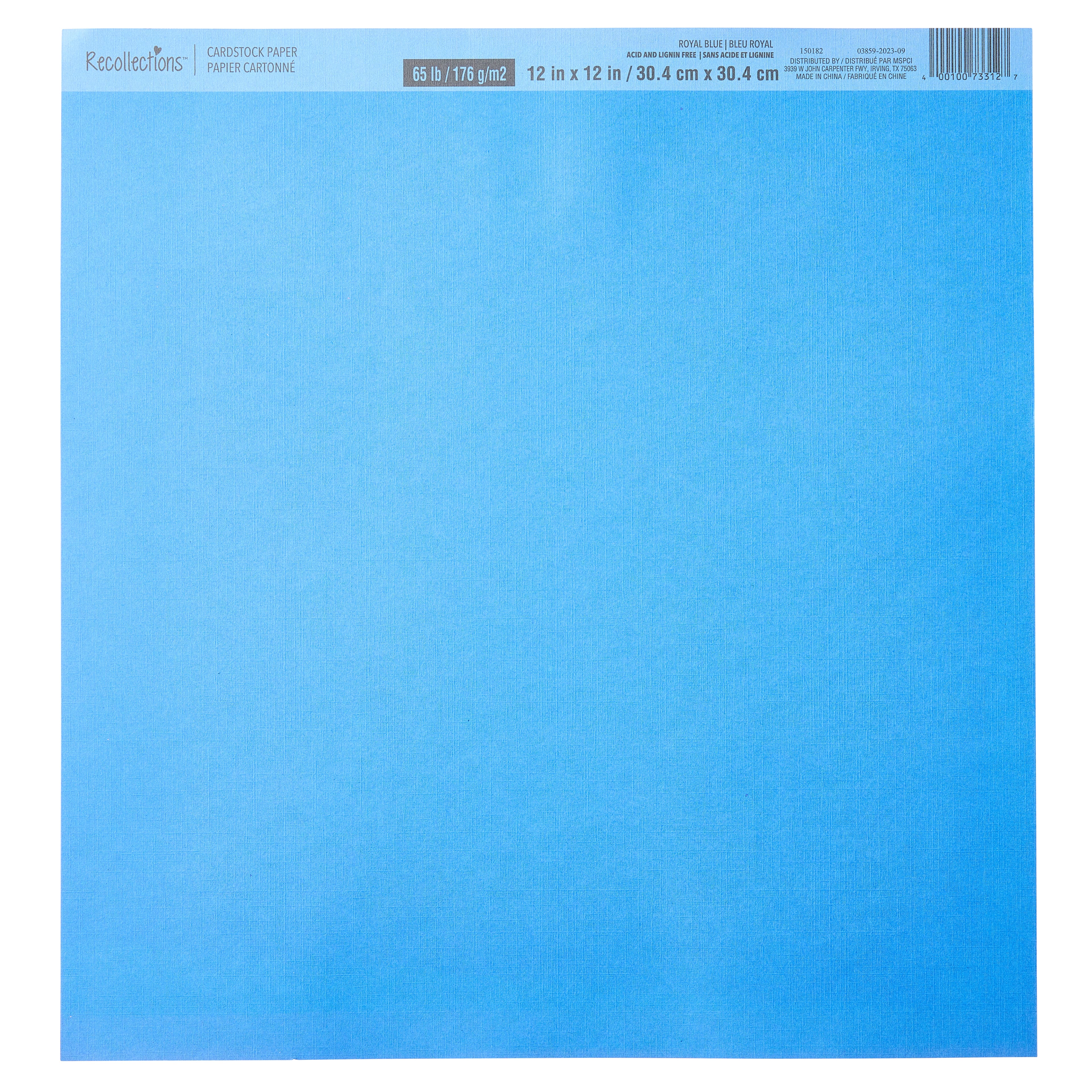 48 Pack: Linen Paper by Recollections™, 12" x 12"