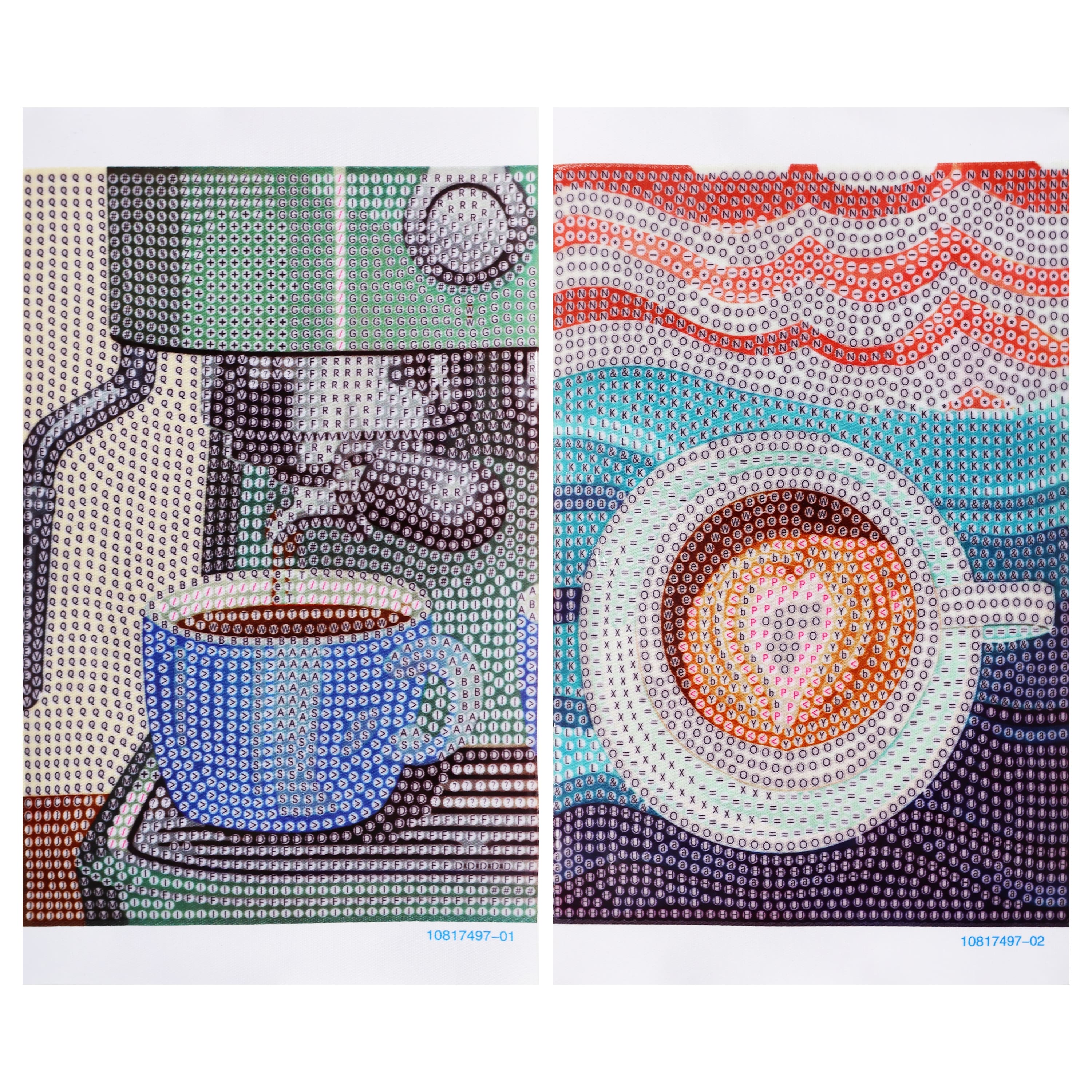 5" x 7" Gourmet Coffee Diamond Art Kit with Wooden Frames by Make Market®