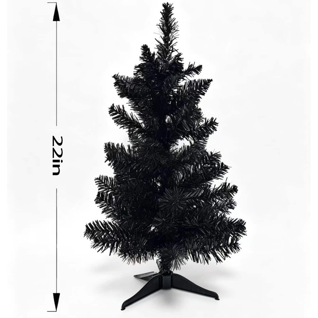 22" Black Tinsel Tree by Ashland®