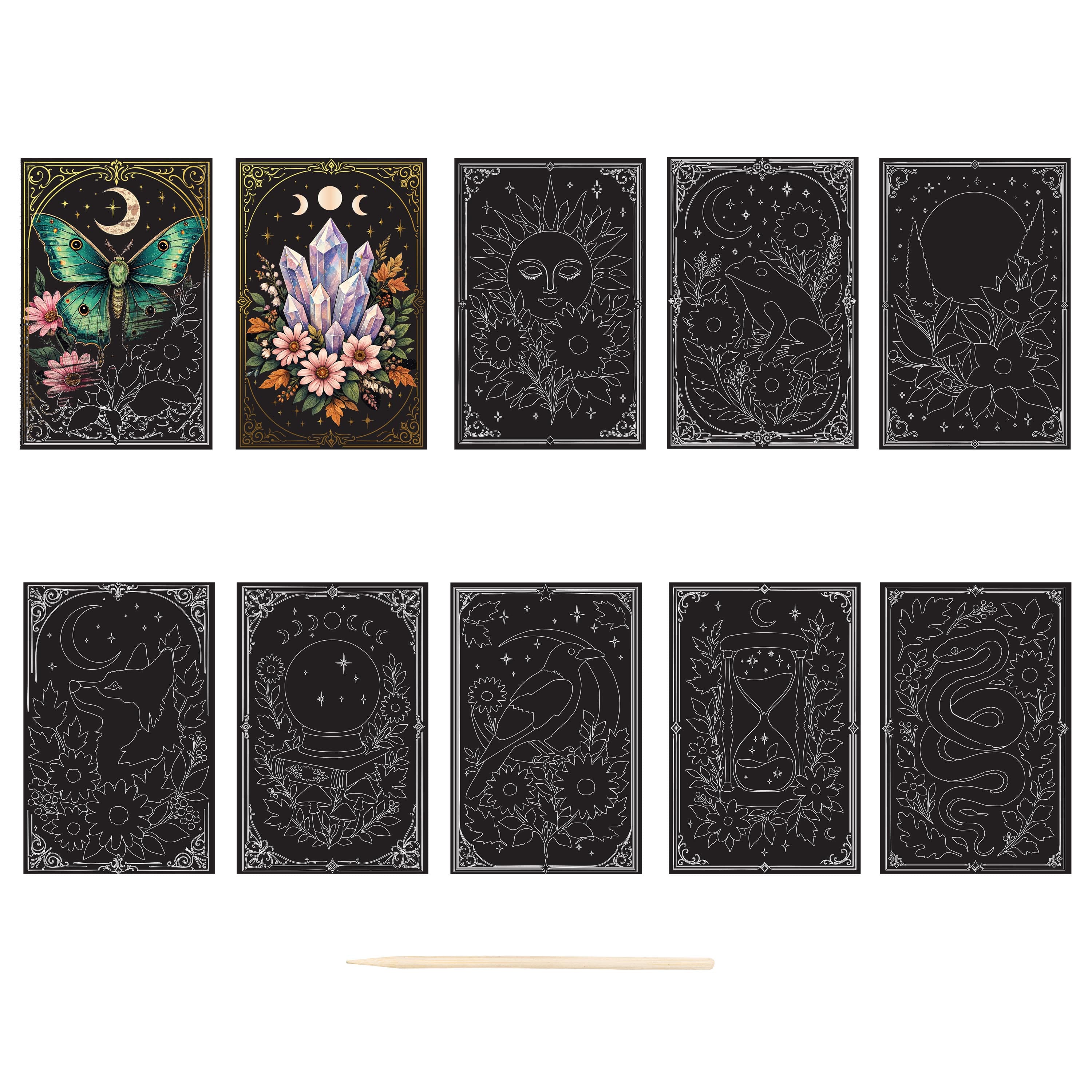 Brea Reese® Mini Moonlit Field Scratch Art Paper Pad