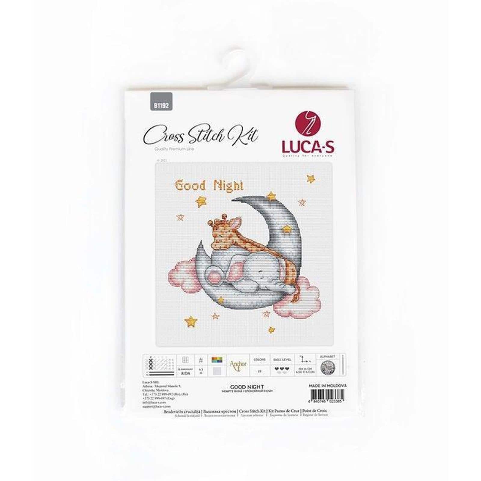 Luca-s Good Night Counted Cross Stitch Kit