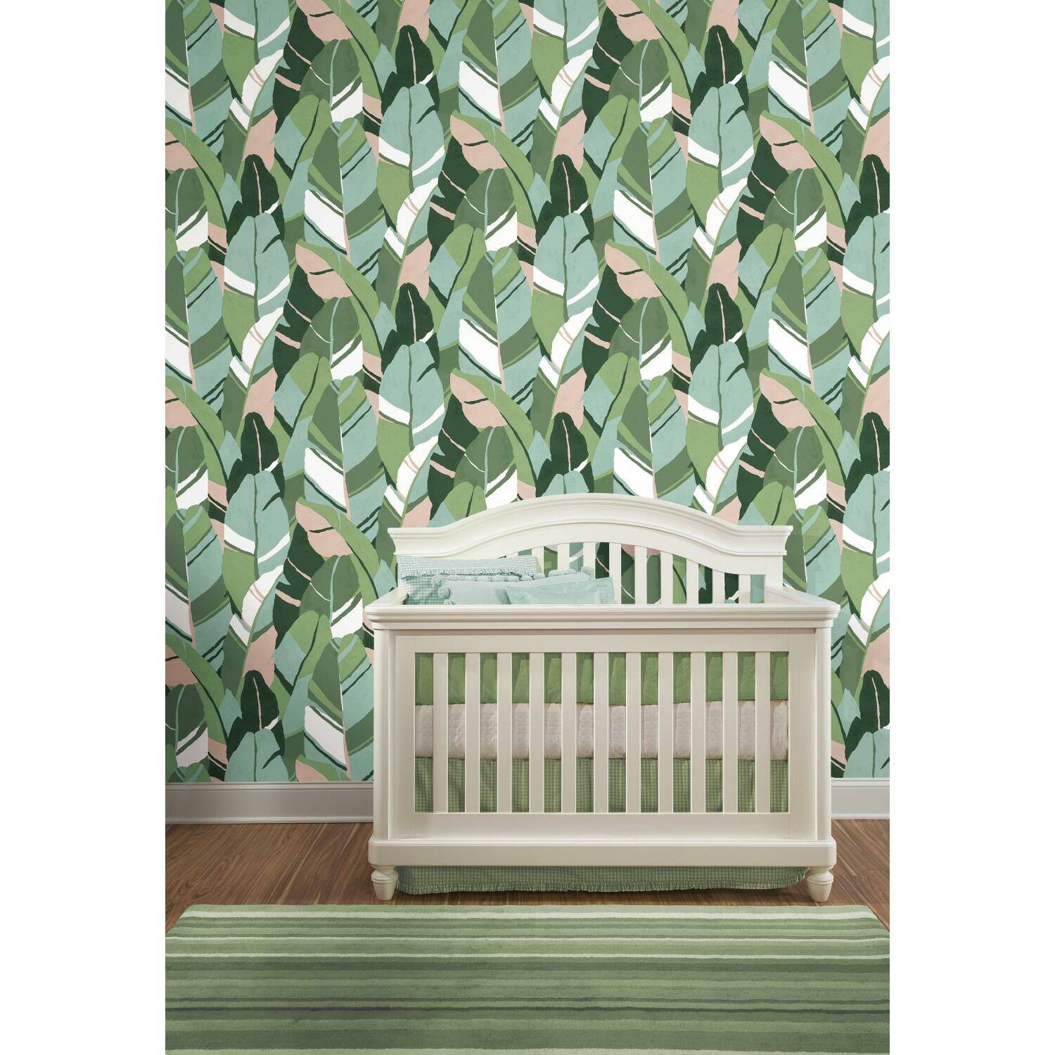 RoomMates Hearts of Palm Peel & Stick Wallpaper