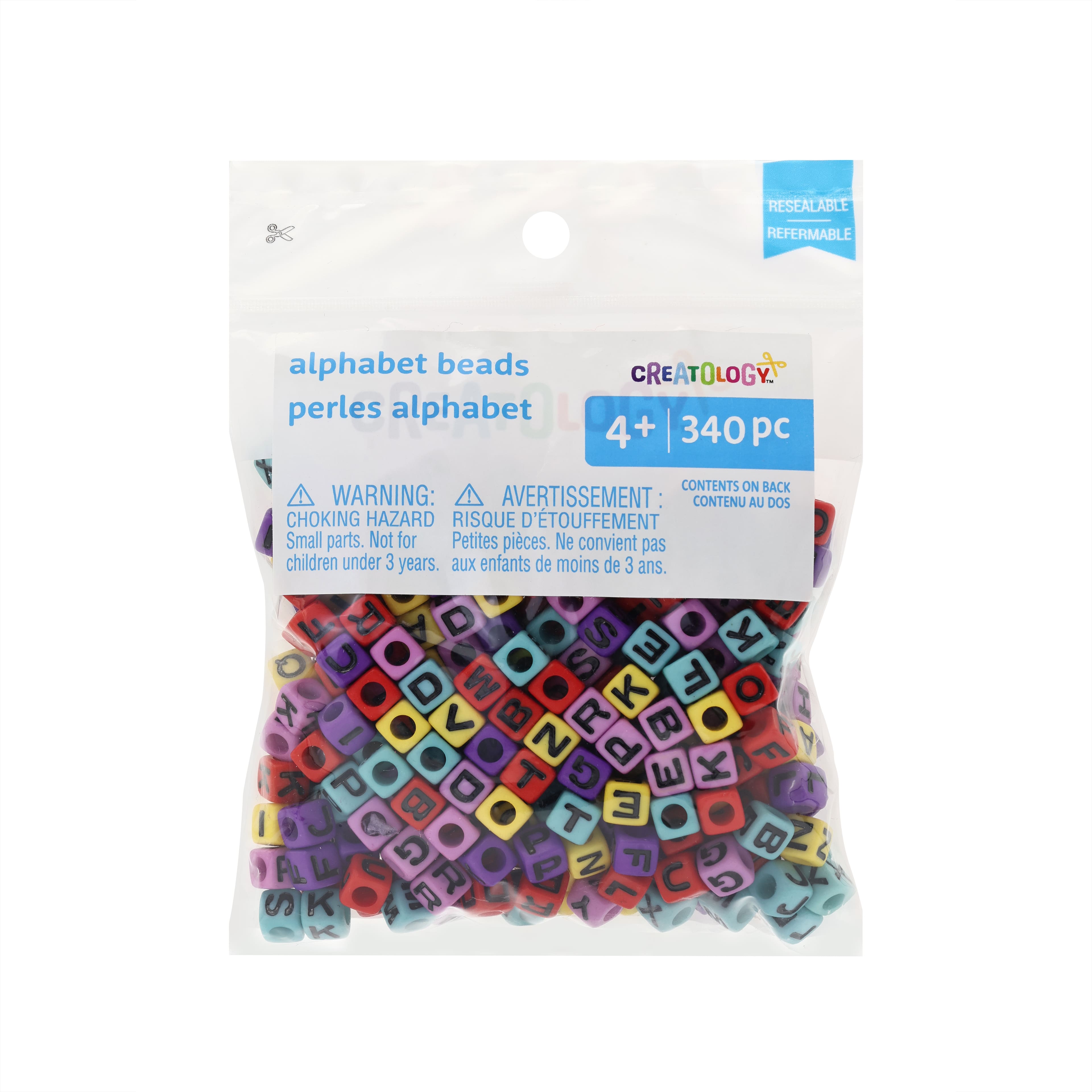 Bright Acrylic Cube Alphabet Beads, 340ct. by Creatology™