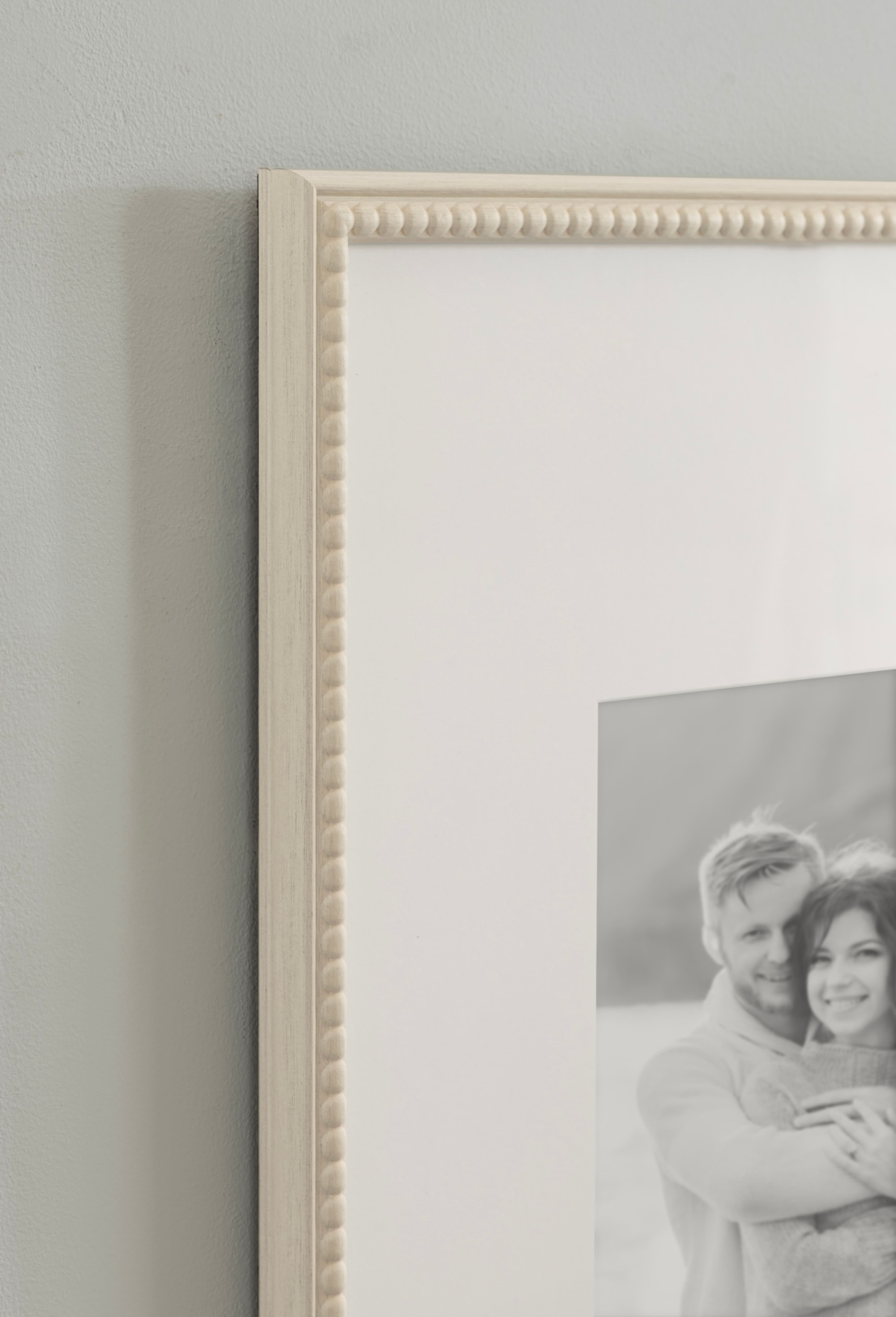 Kate and Laurel 16" x 20" Adlynn Beaded Photo Frame with 8" x 10" Mat