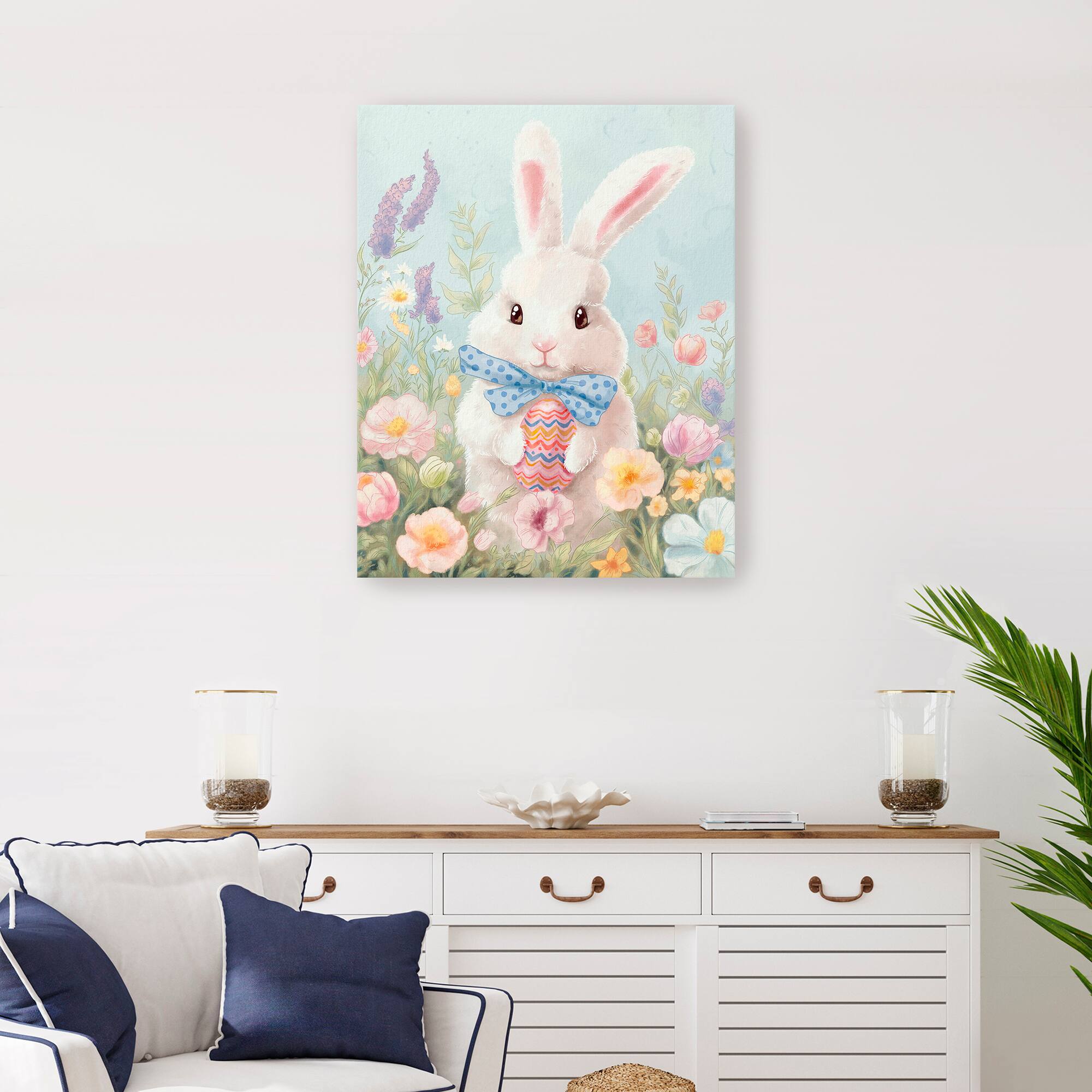 Lumaprints Garden Bunny Canvas Giclée Art