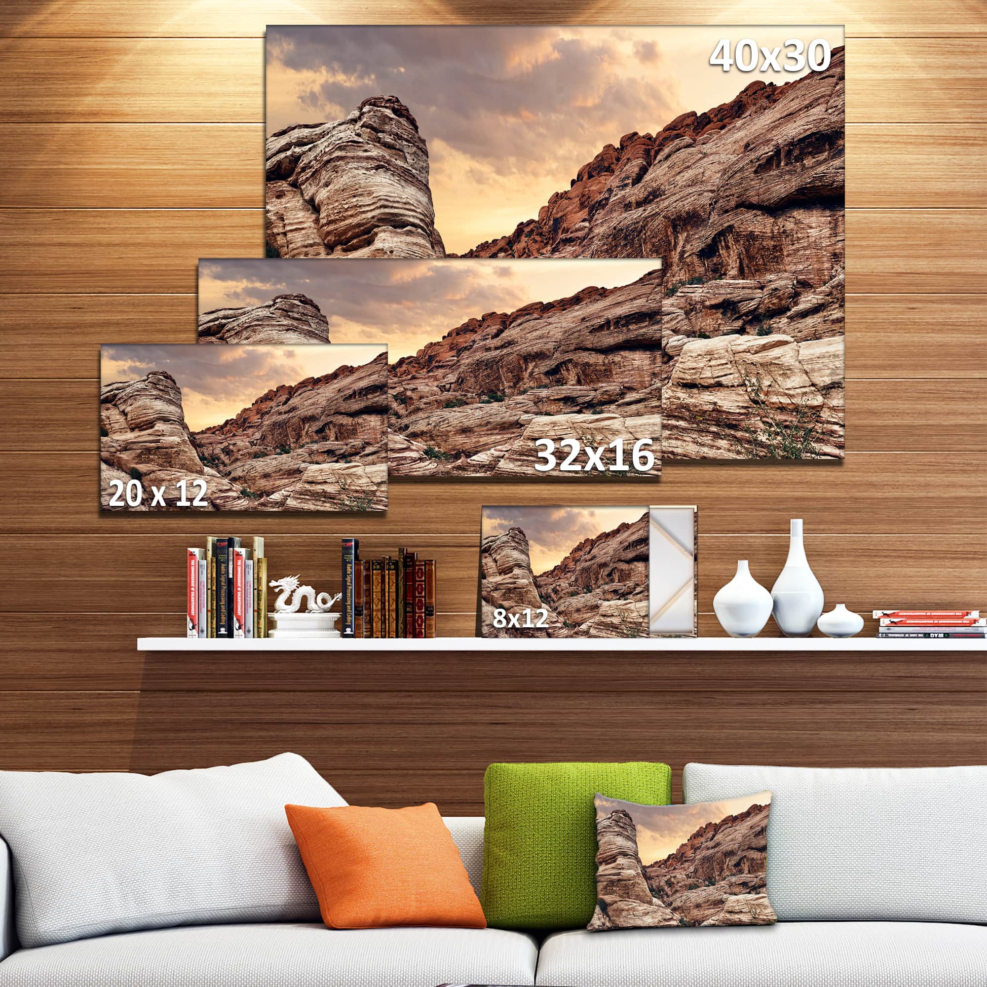 Designart - Scenic Red Rock Canyon in Nevada