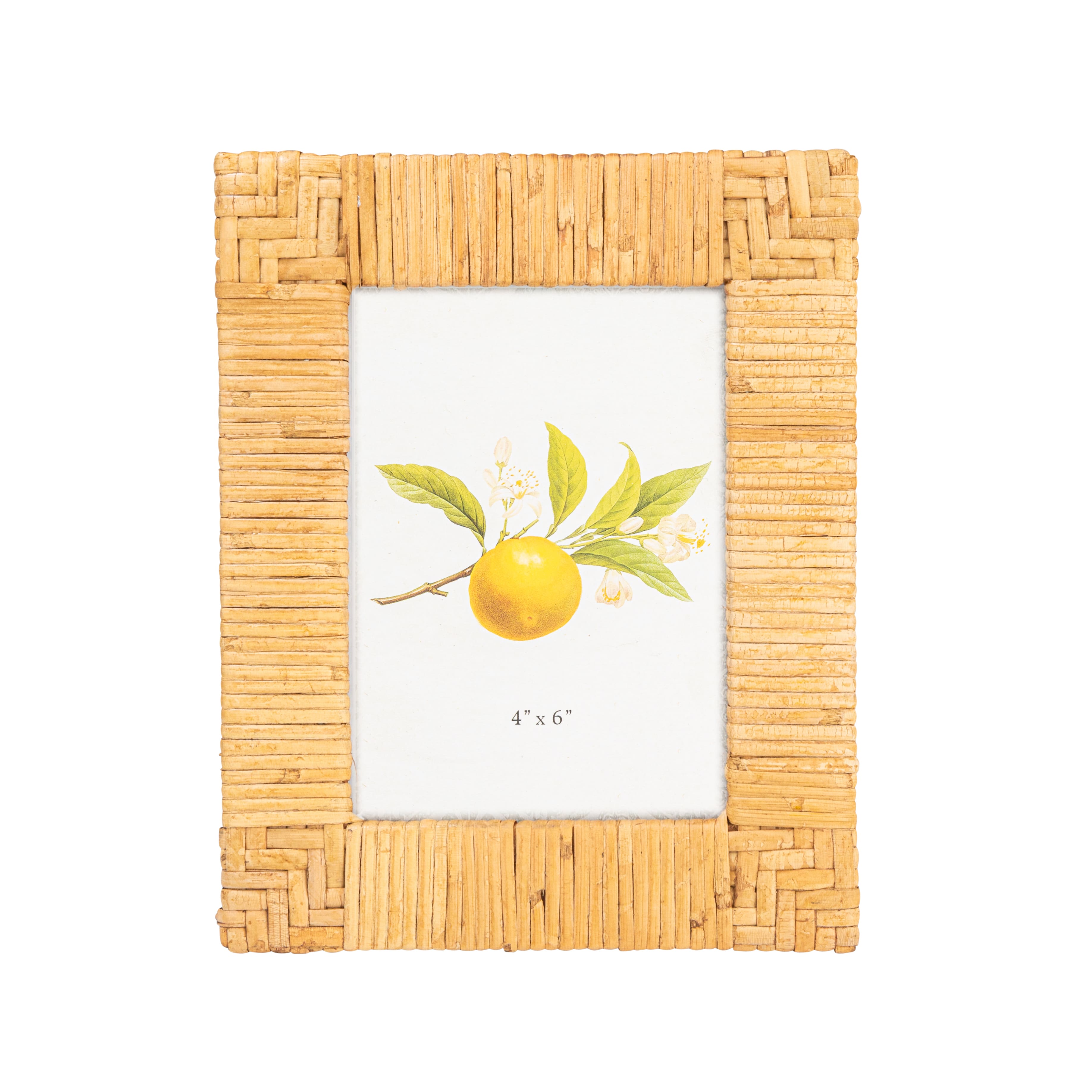Hello Honey® Natural Handwoven Rattan Photo Frame