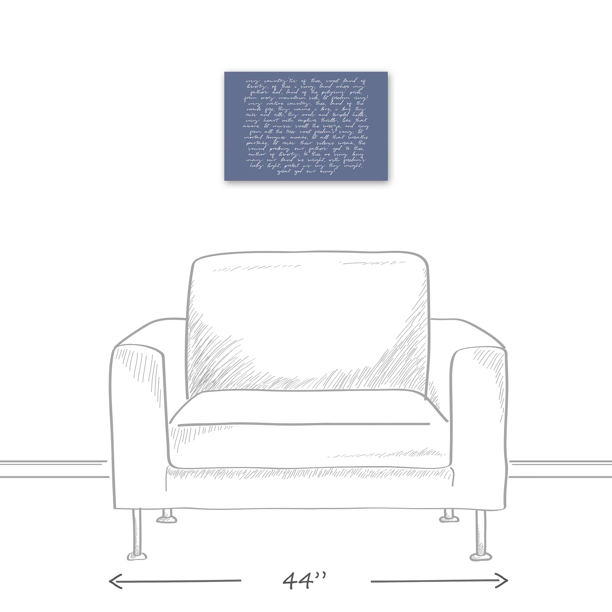 My Country Tis of Thee Canvas Wall Art