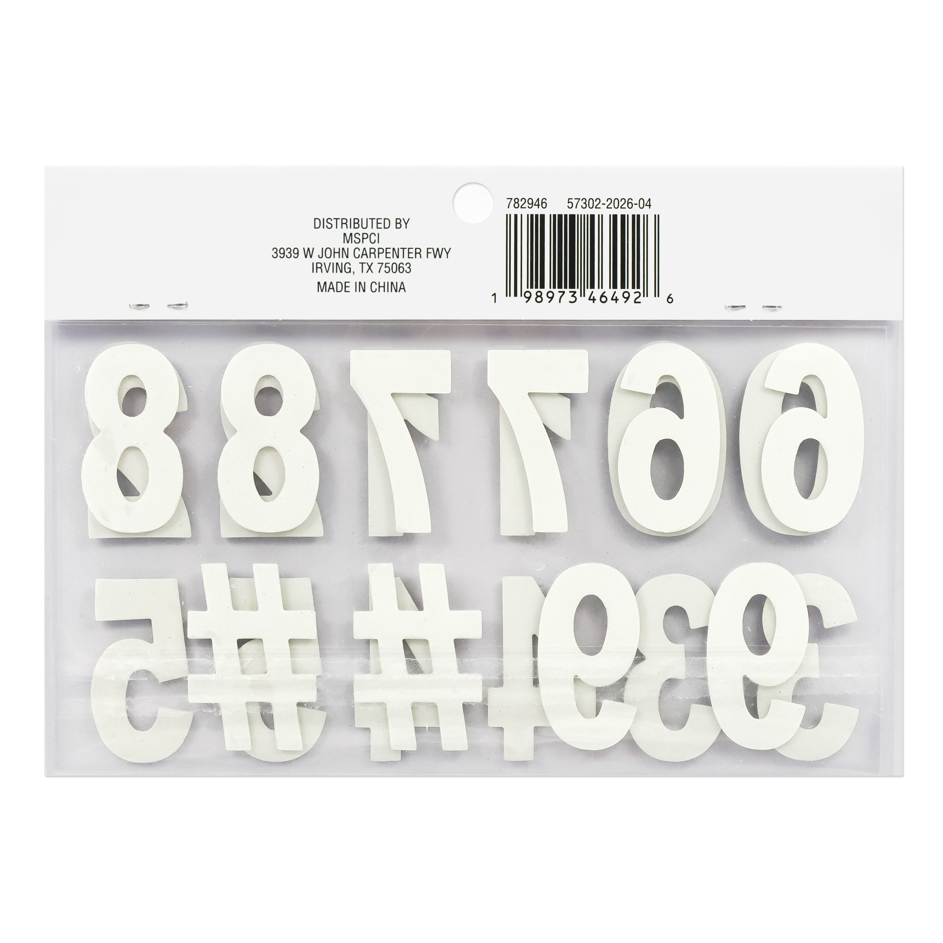 Homecoming Glitter Number Stickers by Celebrate It