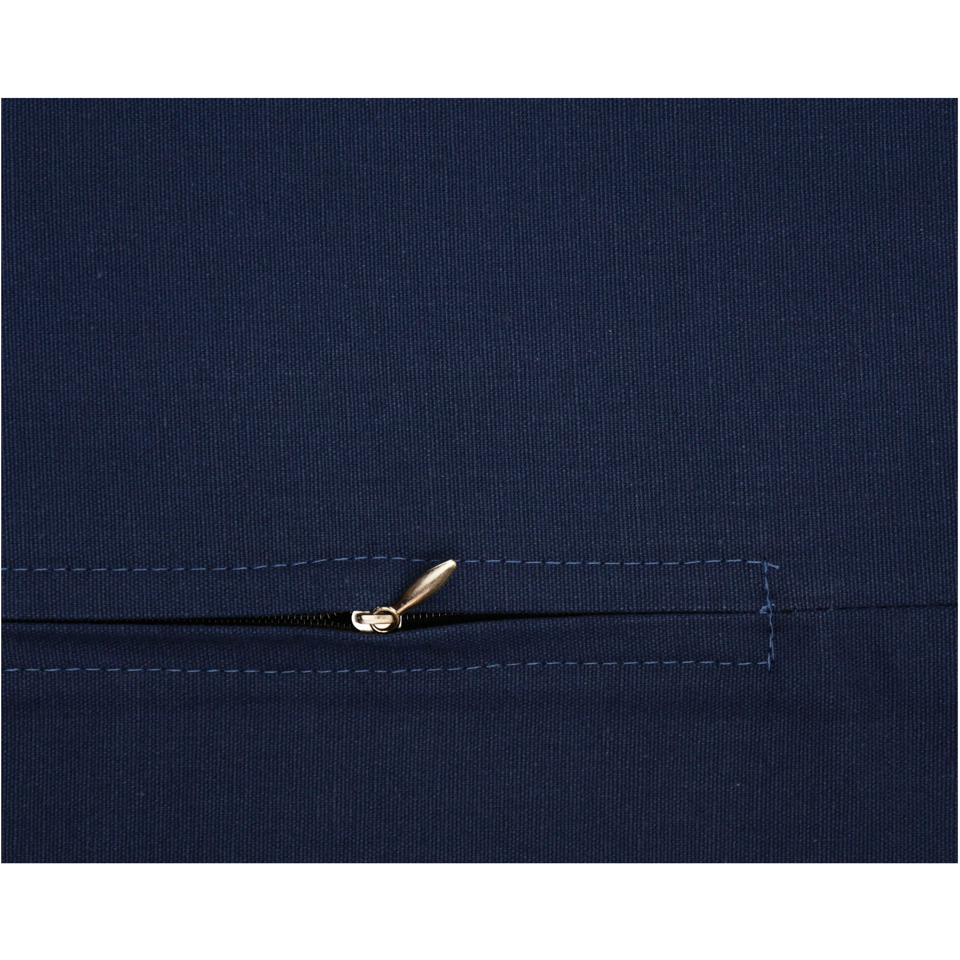 Thea Gouverneur Since 1959® 16" x 16" Navy Blue Pillow Back Panel with Zipper