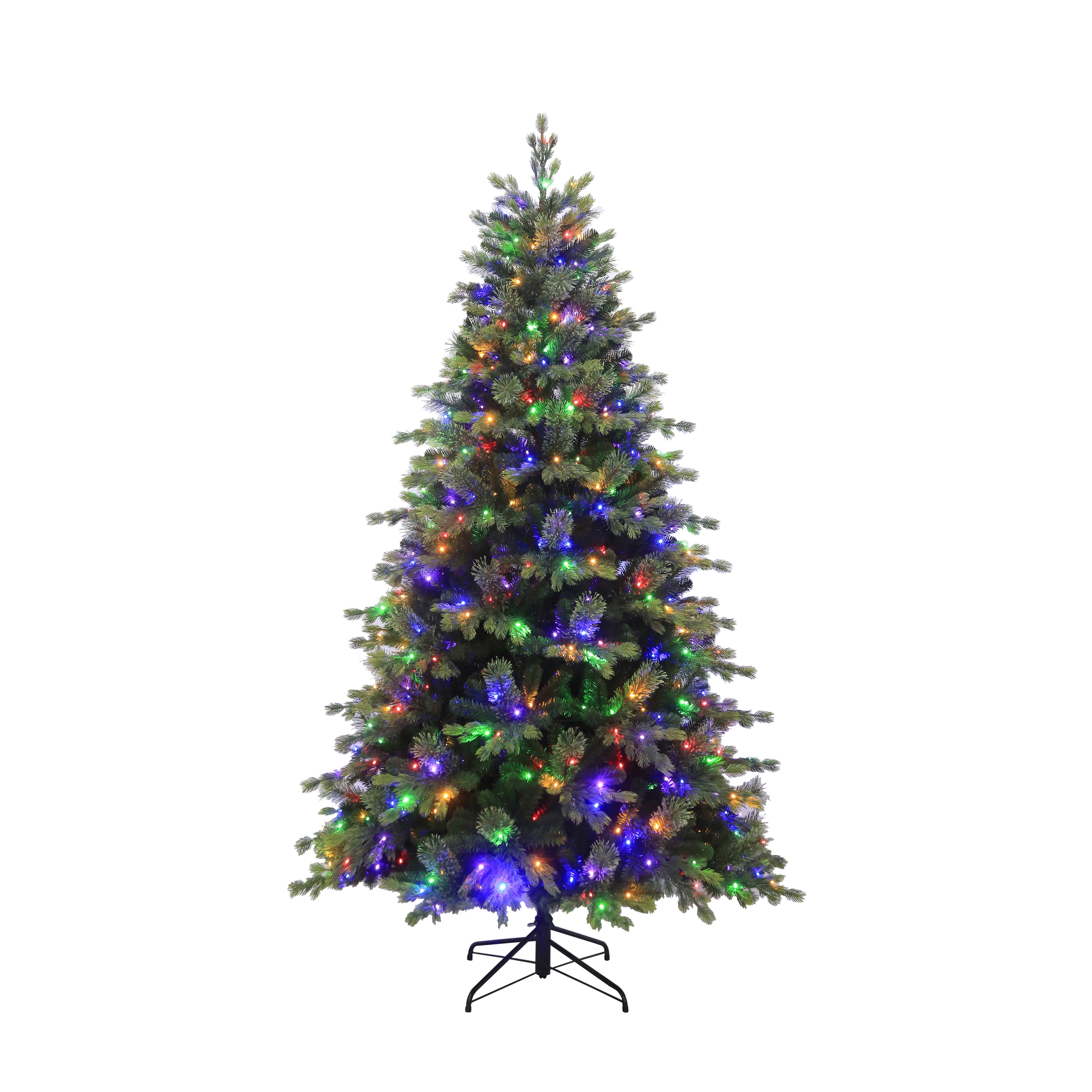 7.5ft. Pre-Lit Hunter Spruce Artificial Christmas Tree, Color Changing LED Lights by Ashland®