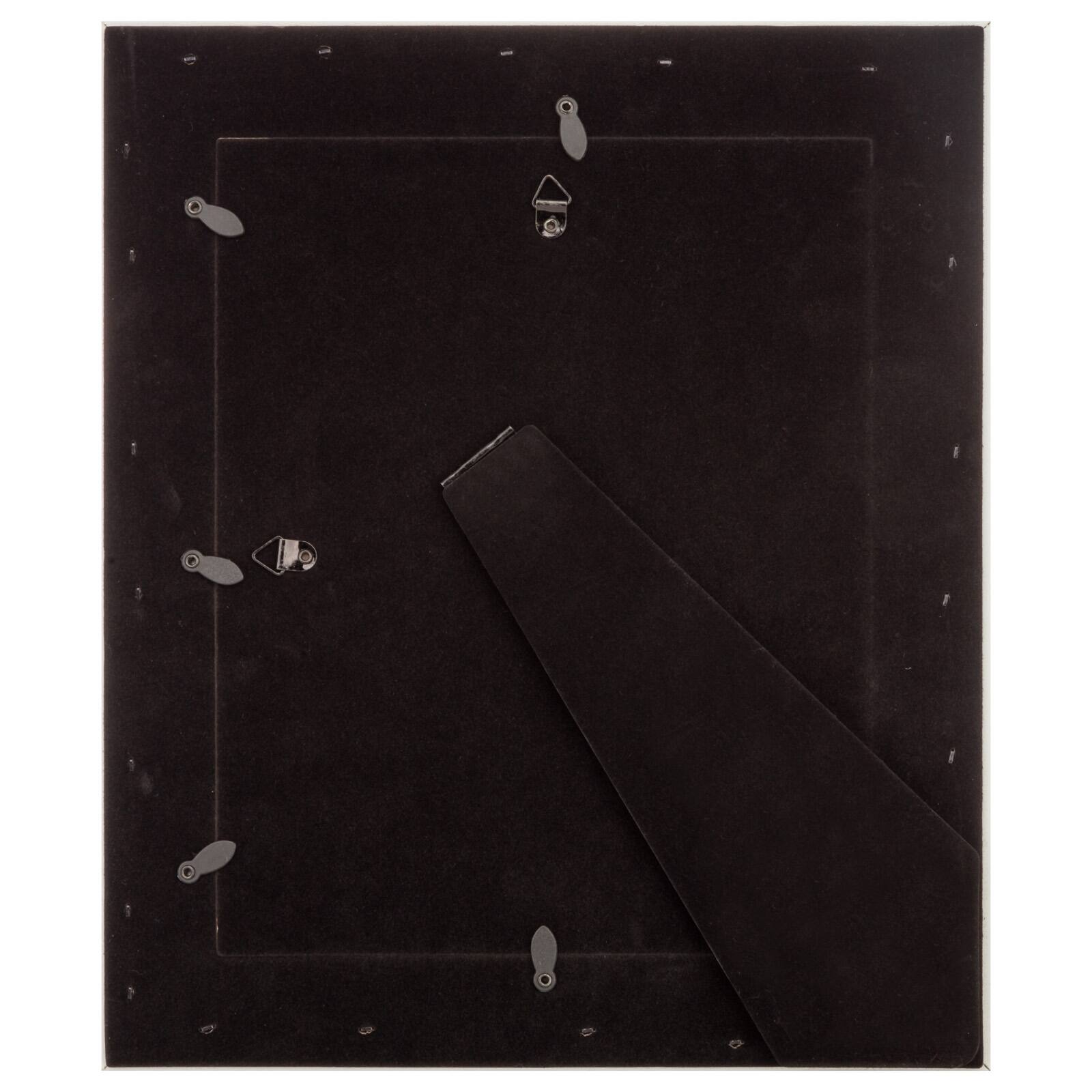 Expressions™ 8" x 10" Faux Wood with Silver Inner Frame by Studio Décor®