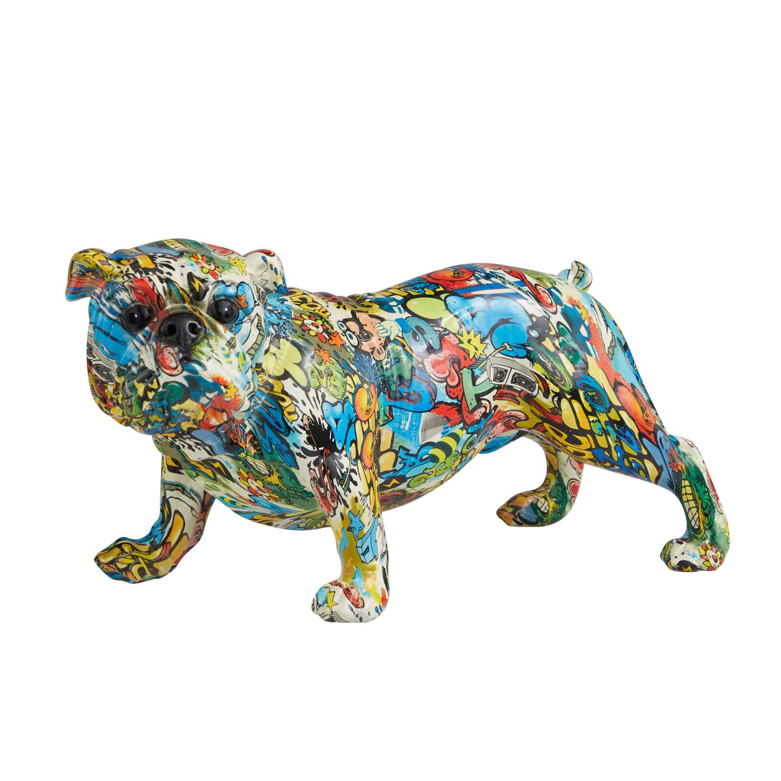 15" Multicolor Dog Sculpture