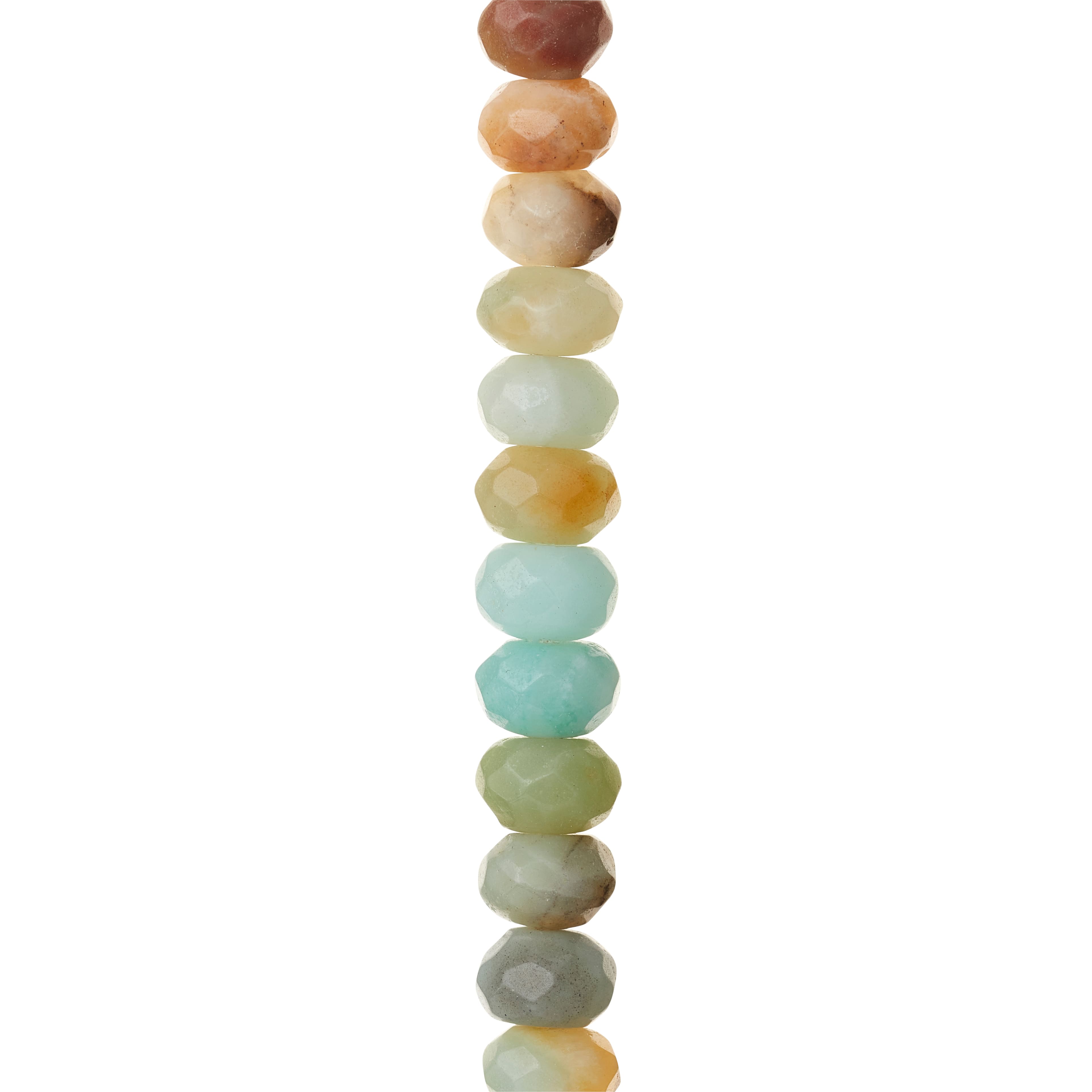 Amazonite Rondelle Beads, 8mm by Bead Landing™