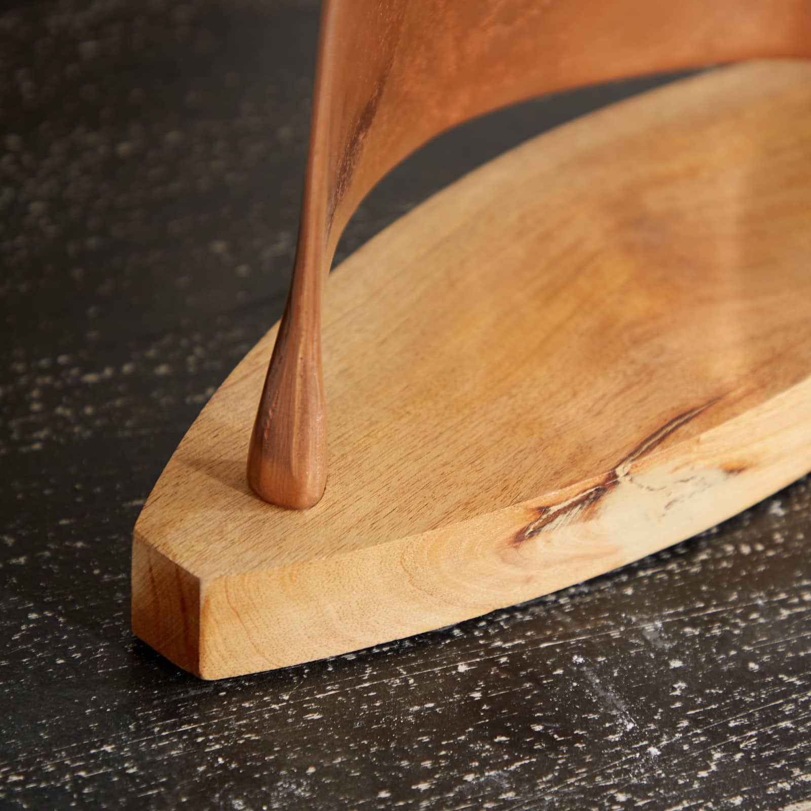 Brown Aluminum Coastal Sail Boat Sculpture, 13" x 18"