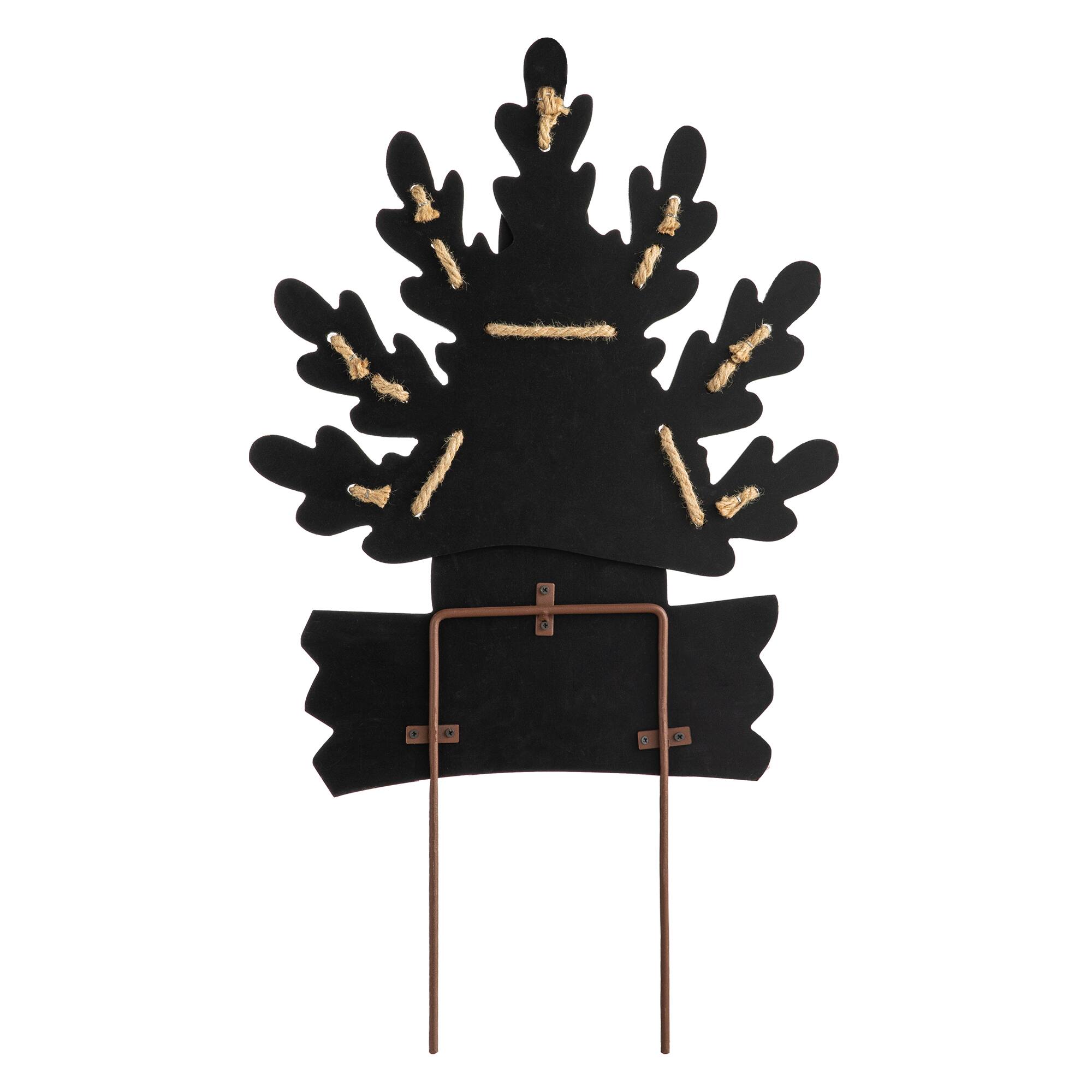 Glitzhome® Iron & Wood 'Welcome' Turkey Yard Sign 