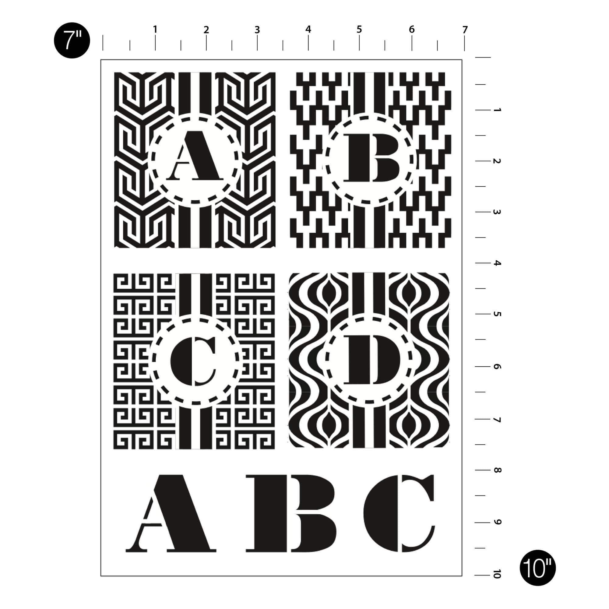 Jonathan Adler x Michaels Mod Monogram Alphabet Stencils