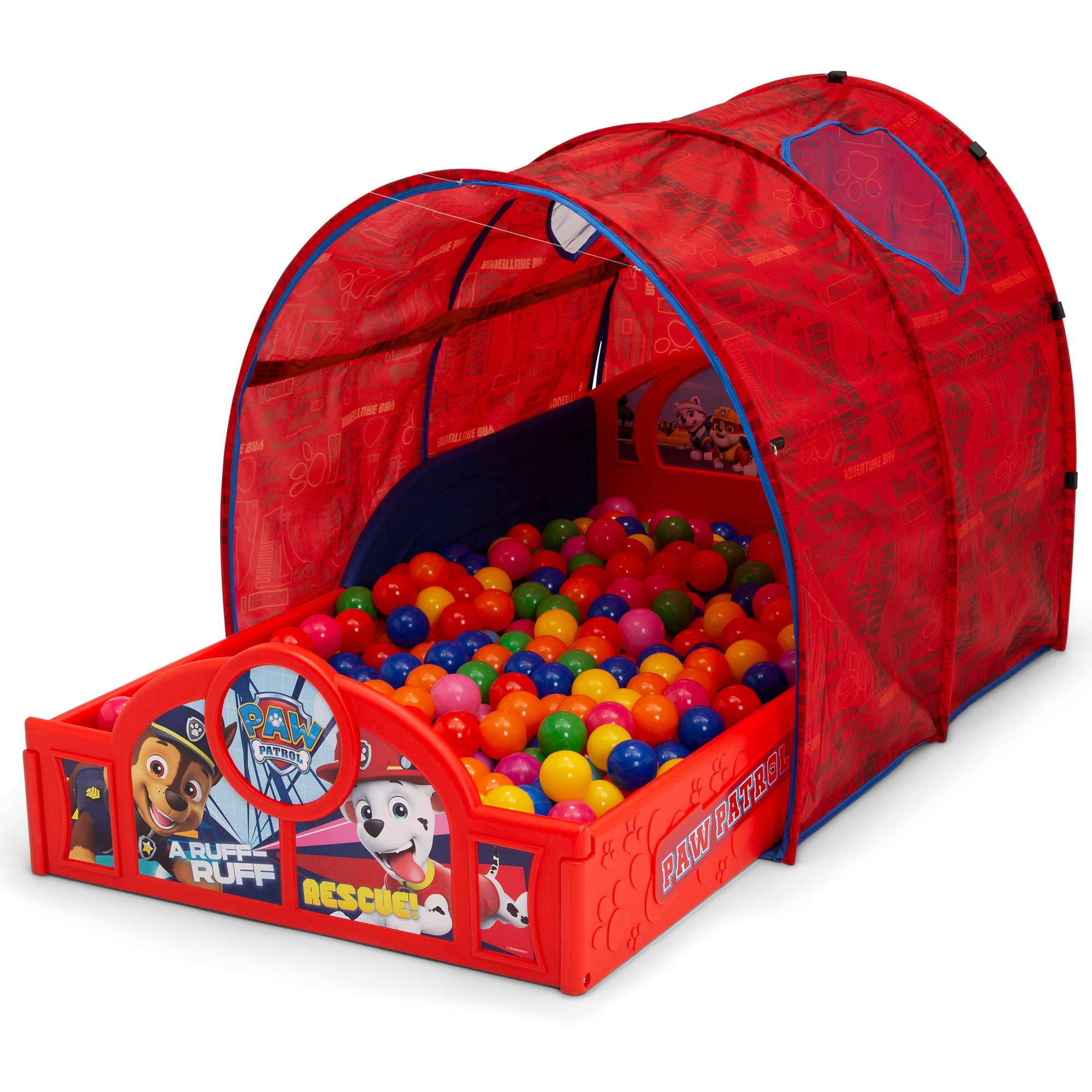 Delta Children Nick Jr. PAW Patrol Sleep & Play Toddler Bed with Tent