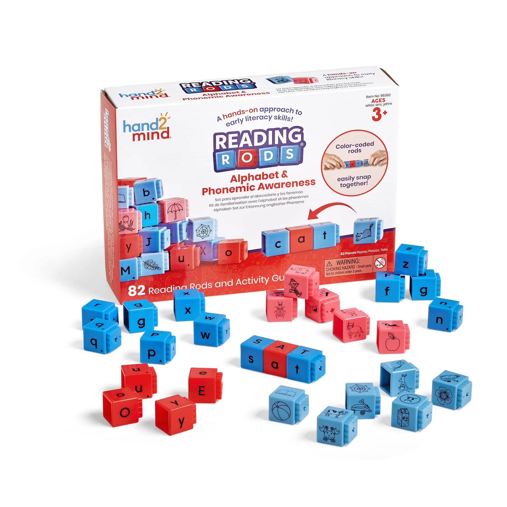 hand2mind Reading Rods® Alphabet & Phonemic Awareness Set