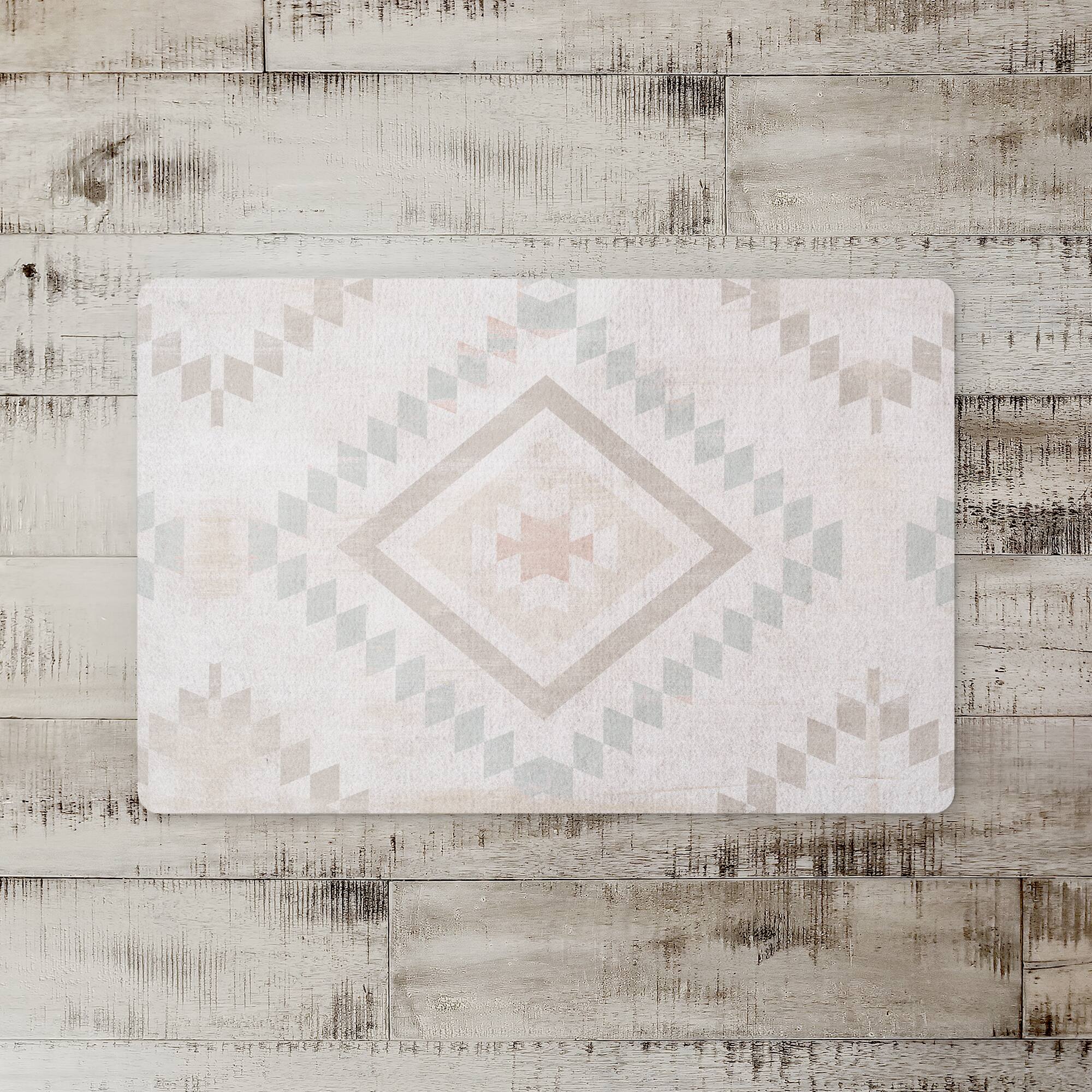 Muted Tribal Pattern Floor Mat