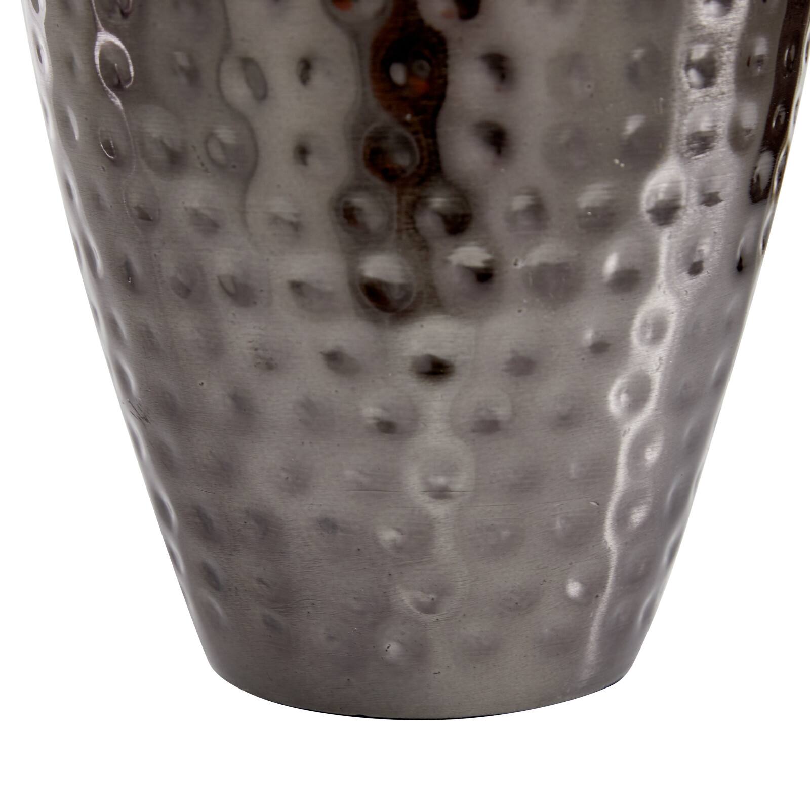 Metal Modern Round Decorative Jar Set with Silver Handles