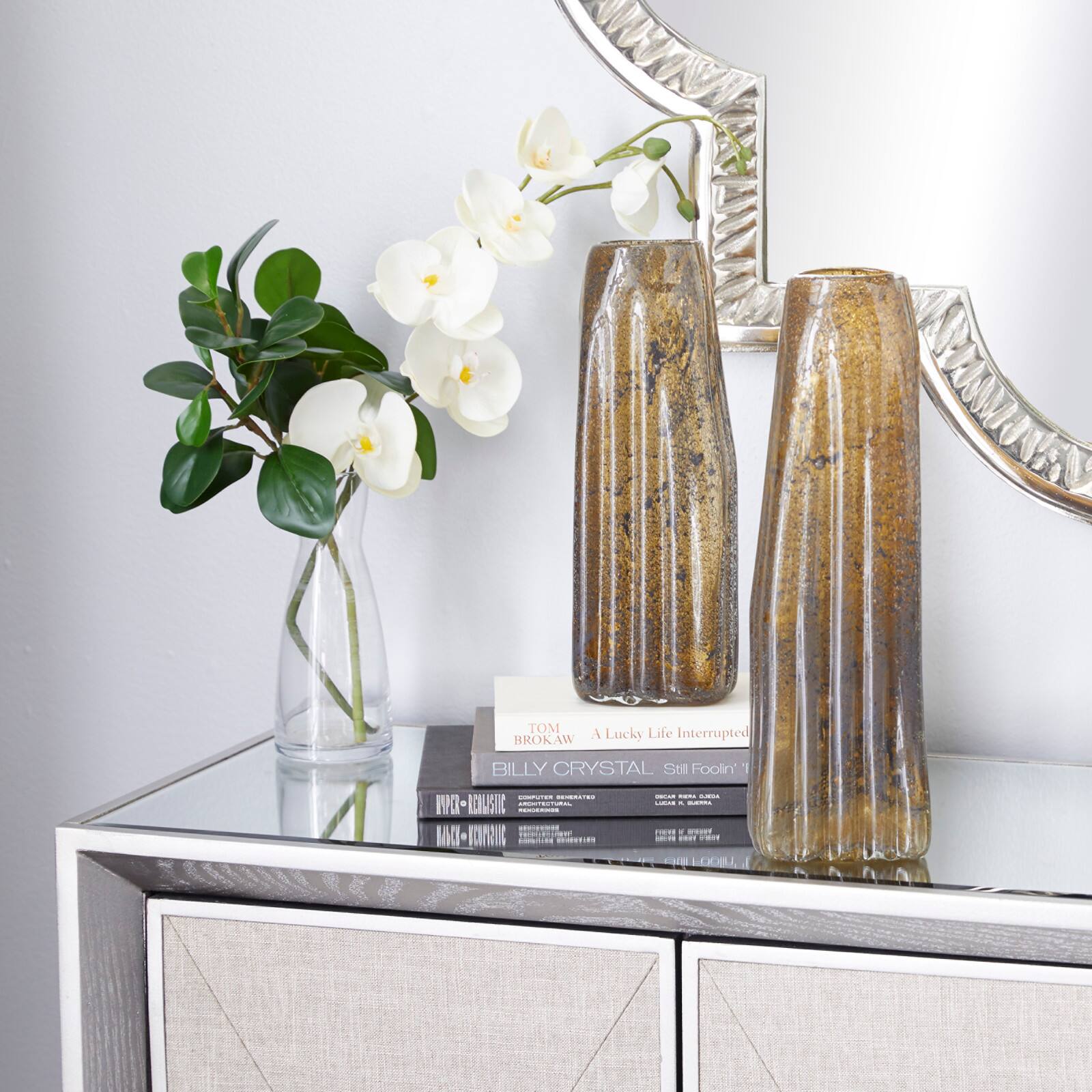 Contemporary Glass Vase Set