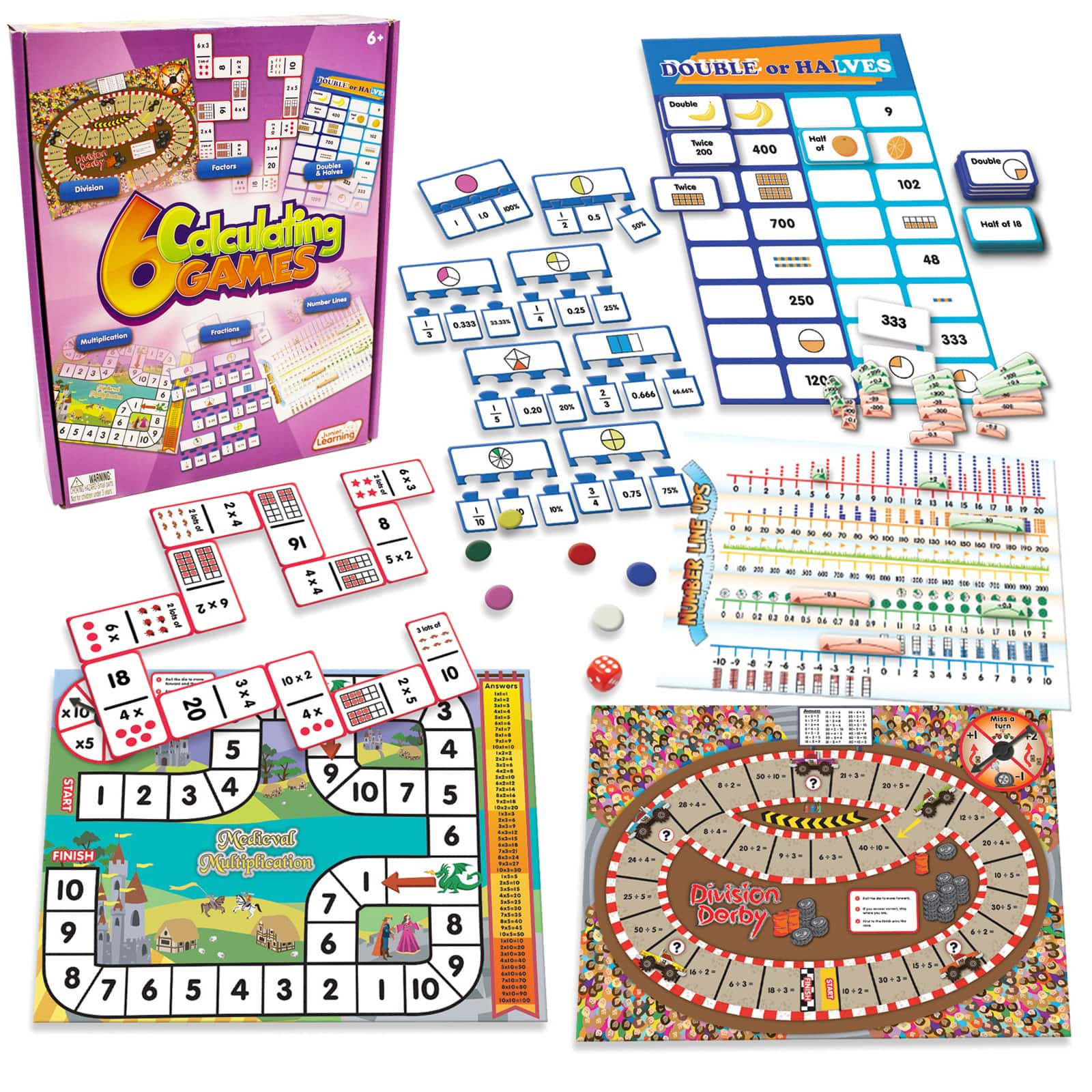 Junior Learning® 6 Calculating Games