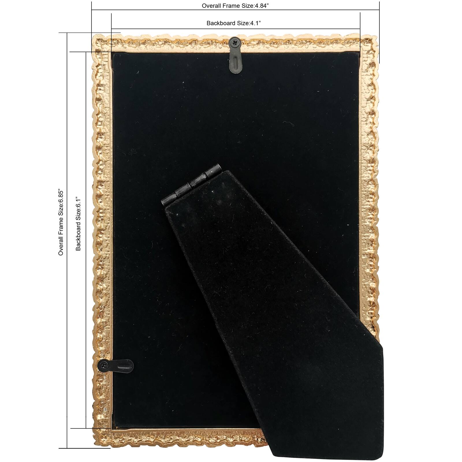 Expressions™ 4" x 6" Antique Gold Ornate Metal Tabletop Frame by Studio Décor®