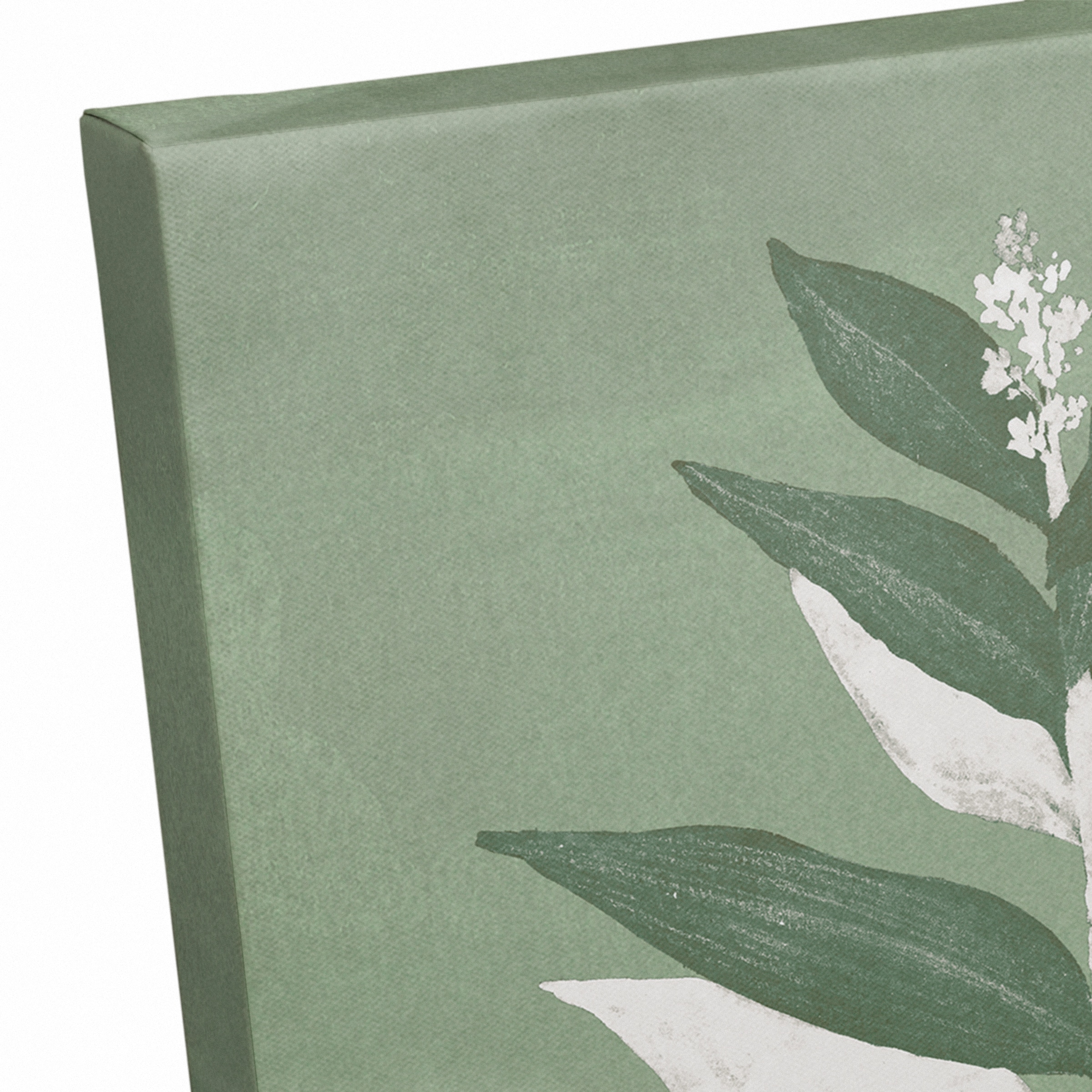 Painted Sage Leaves 11" x 14" Canvas Wall Art