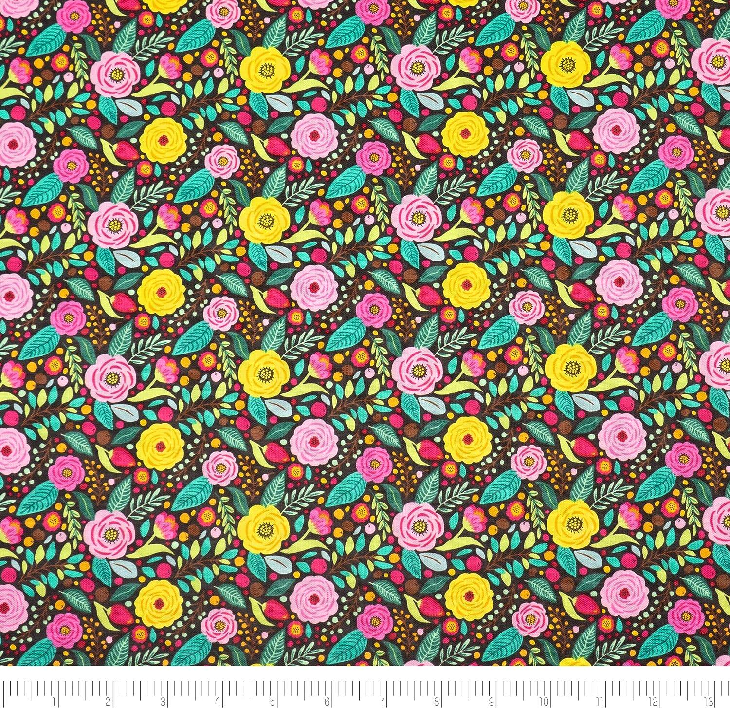 SINGER Modern Floral Designed by Denise Palmer Cotton Fabrics Bundle