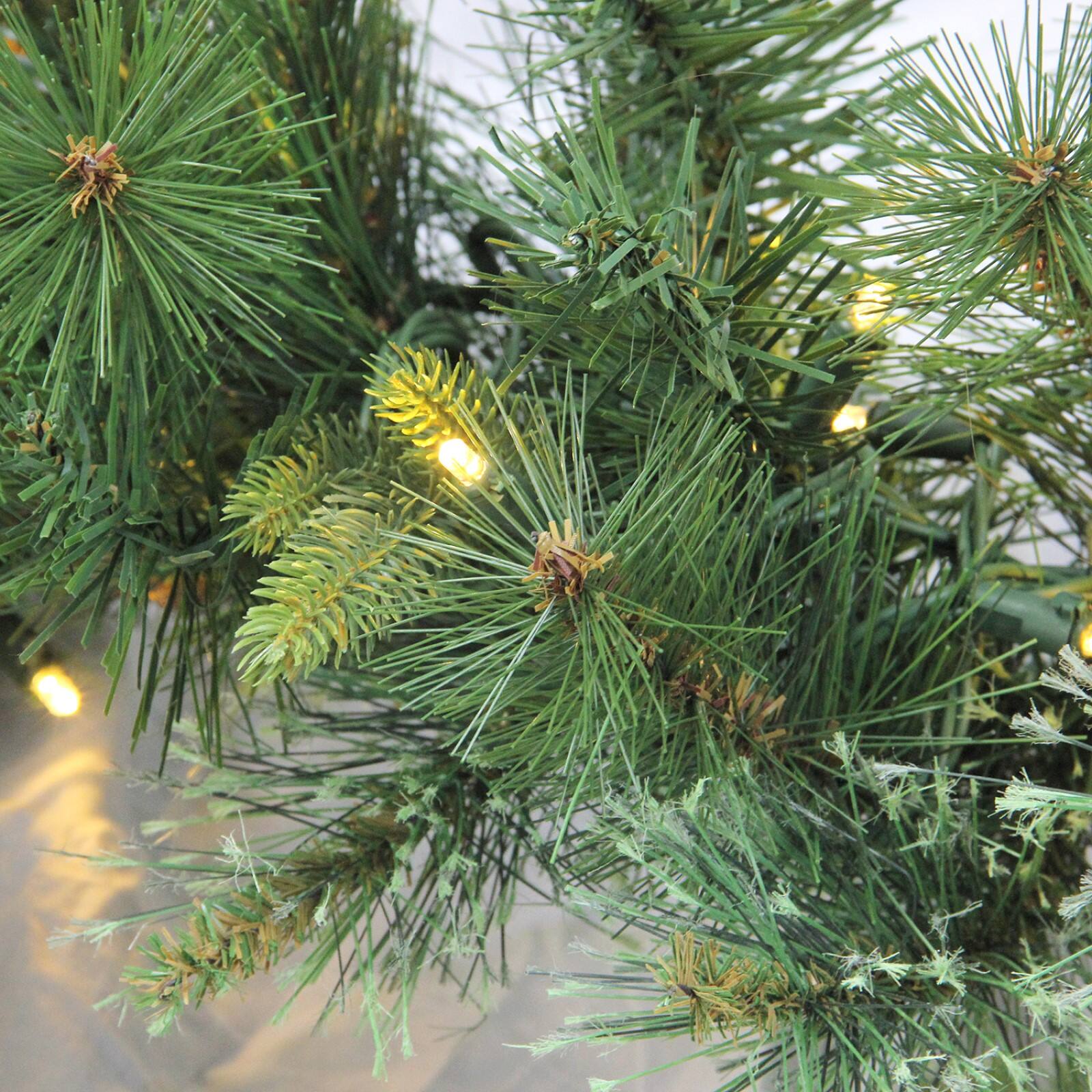 50ft. Warm White LED Lighted Ashcroft Cashmere Pine Commercial Christmas Garland