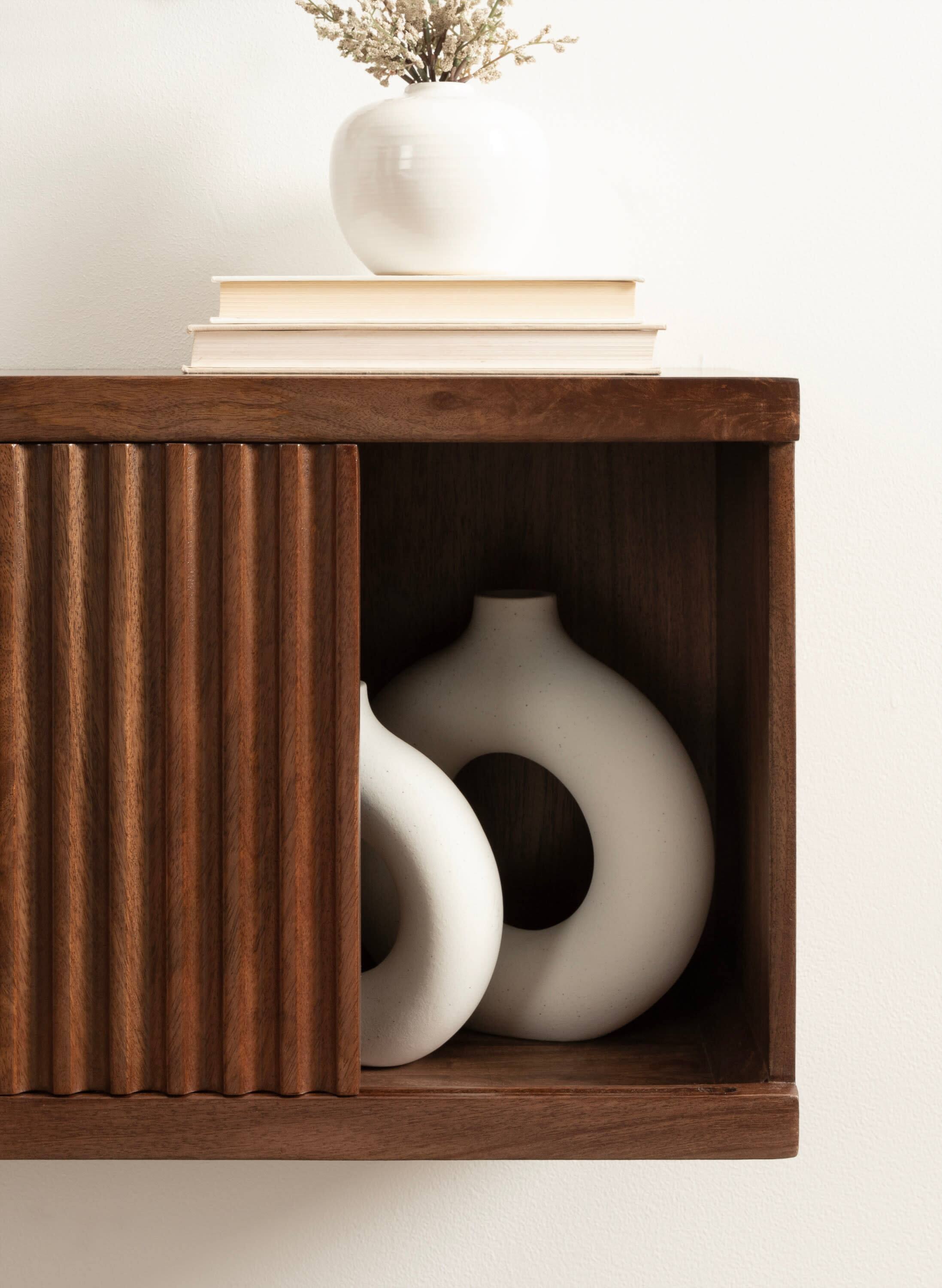 Kate and Laurel Furrow Short Wall Cabinet