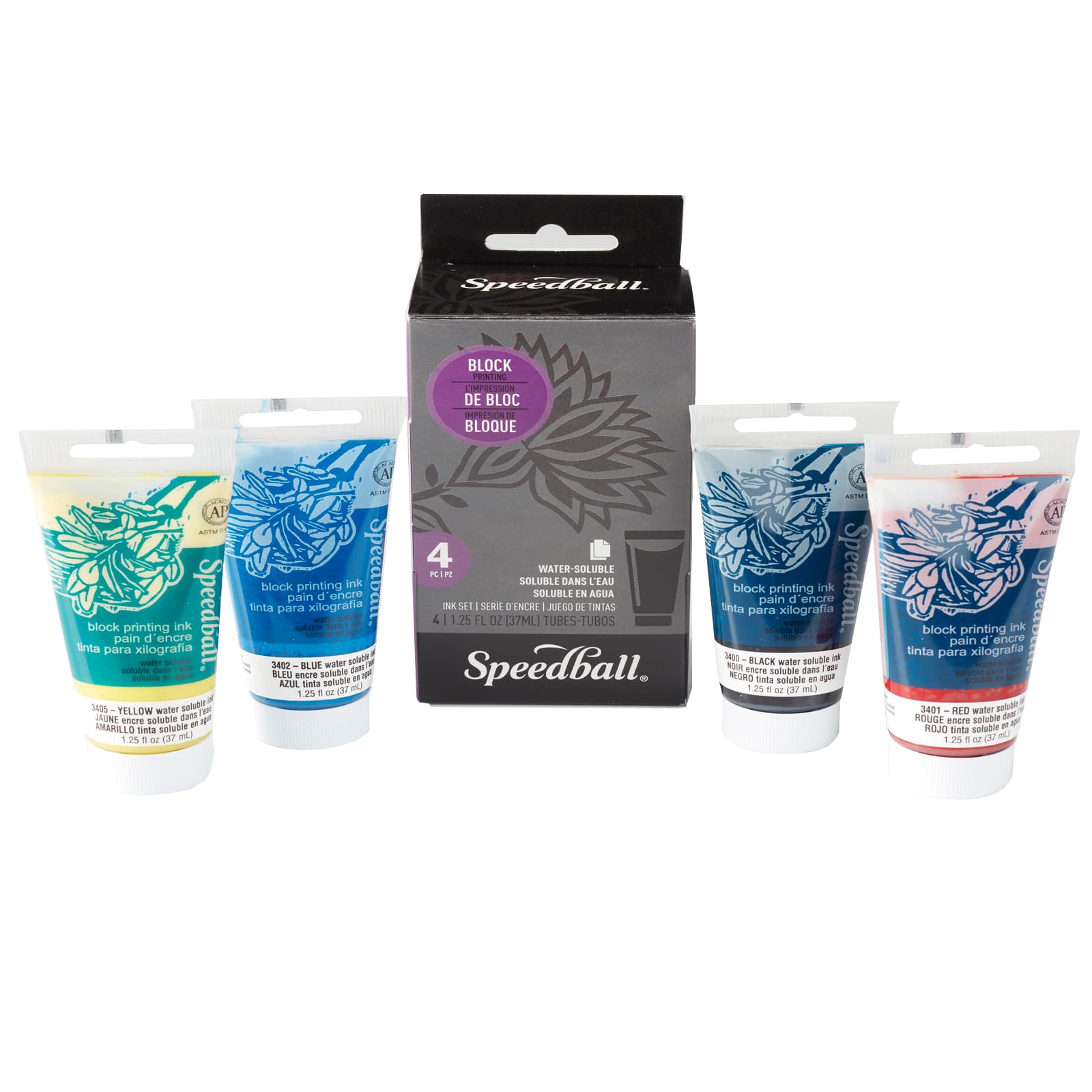 12 Pack: Speedball® Basic Block Printing Ink Set