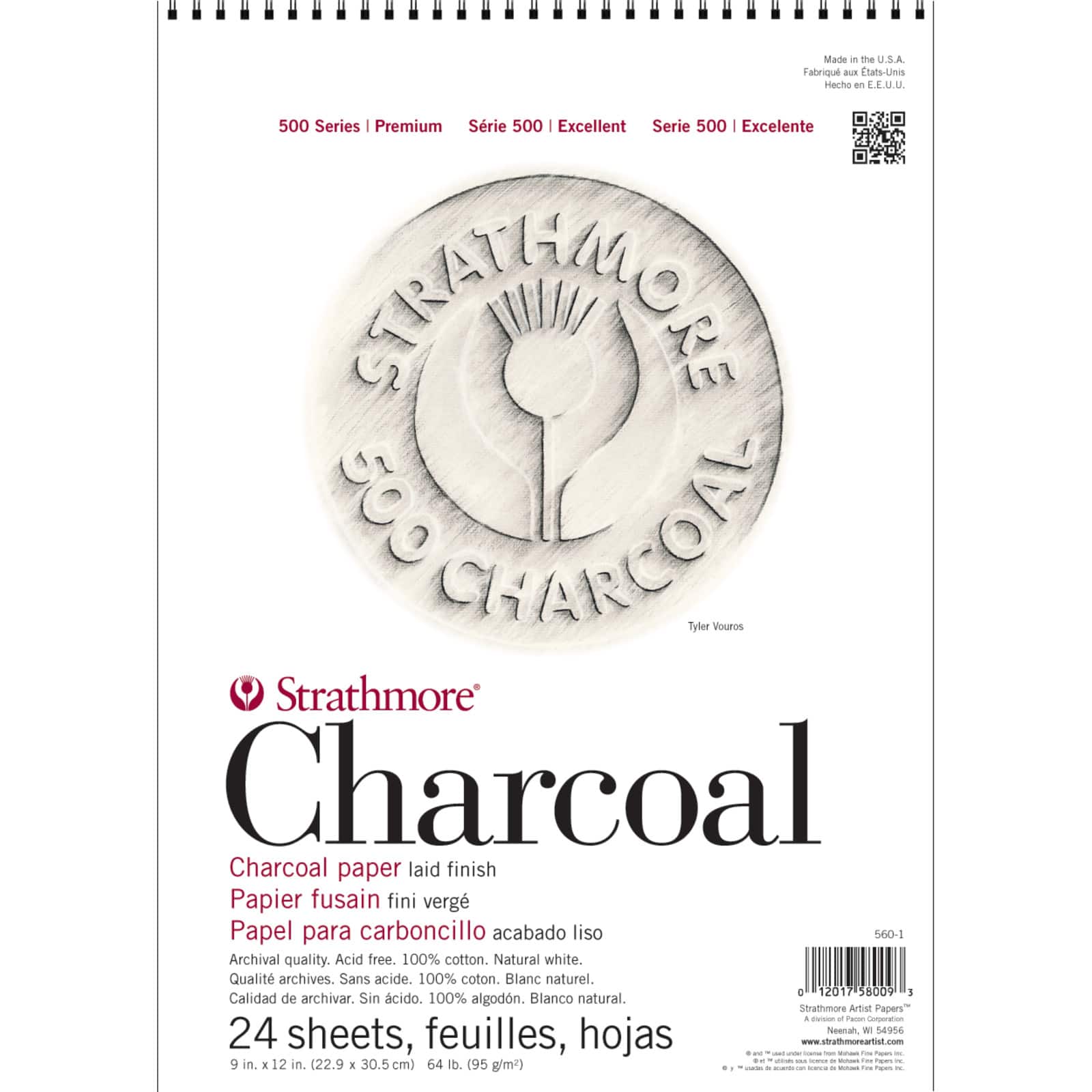 Strathmore® 500 Series Charcoal Paper Pad