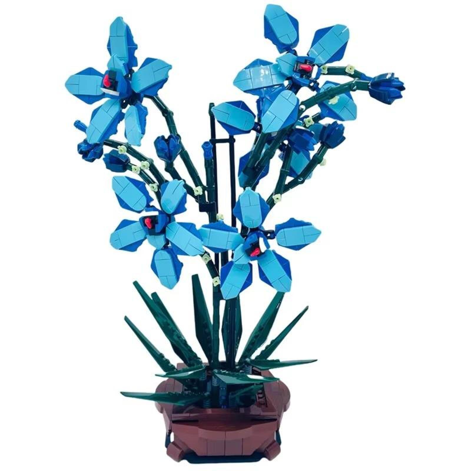Wizardi Cymbidium Faberi Rolfe Potted Flower Building Bricks Set