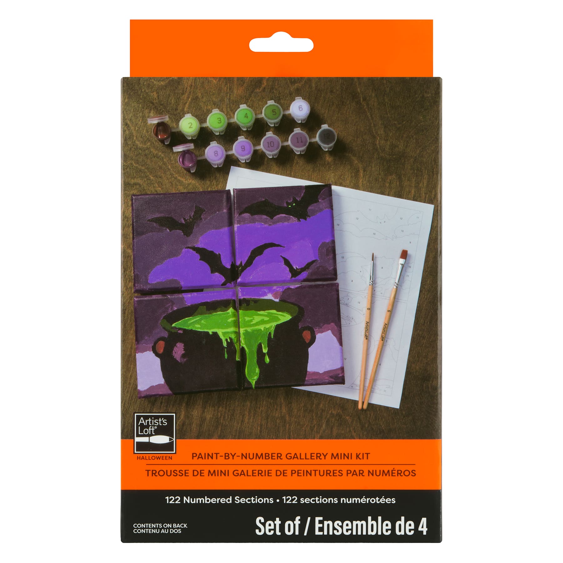 Cauldron Bats Paint-by-Number Gallery Mini Kit by Artist's Loft®