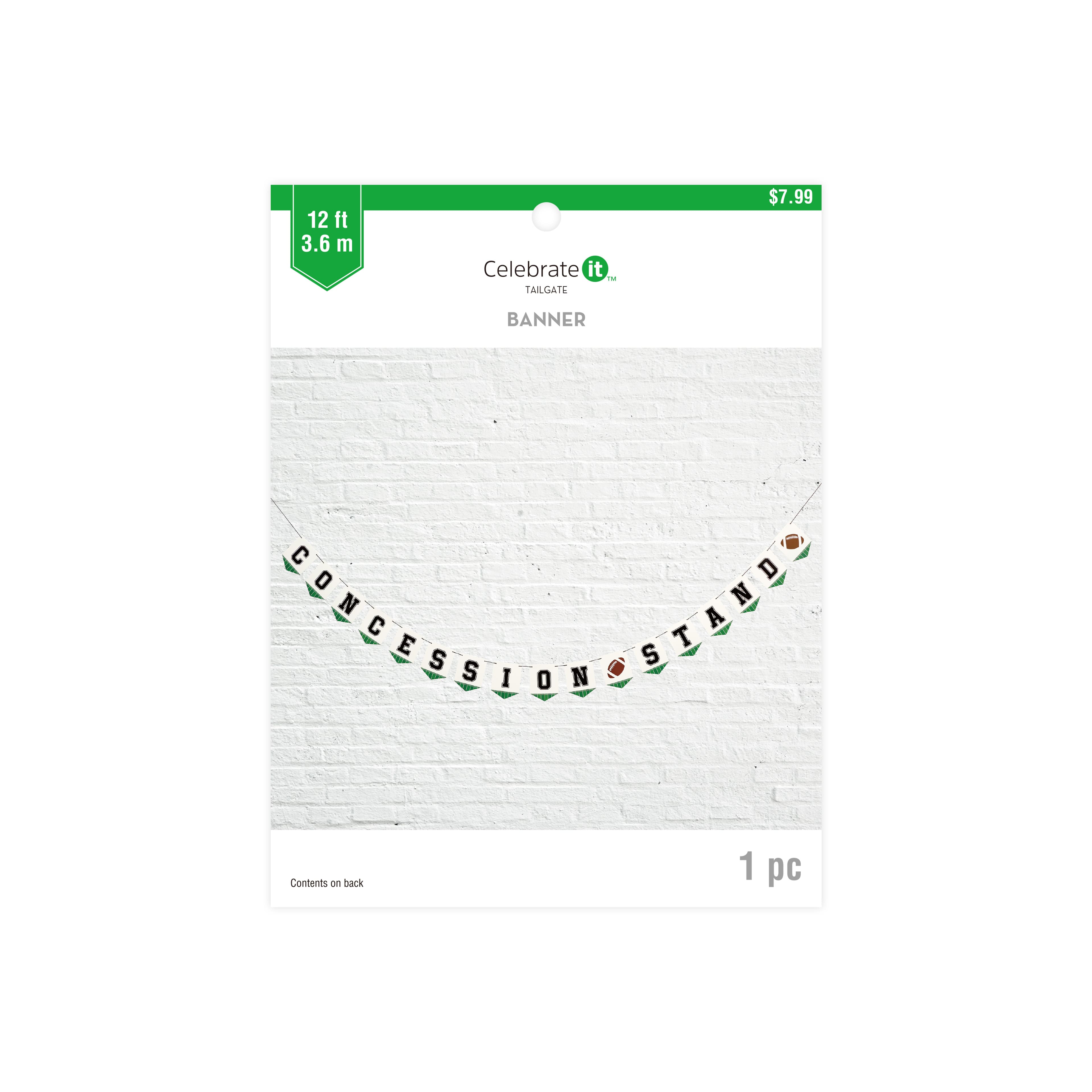 12ft. Concession Stand Paper Banner by Celebrate It™