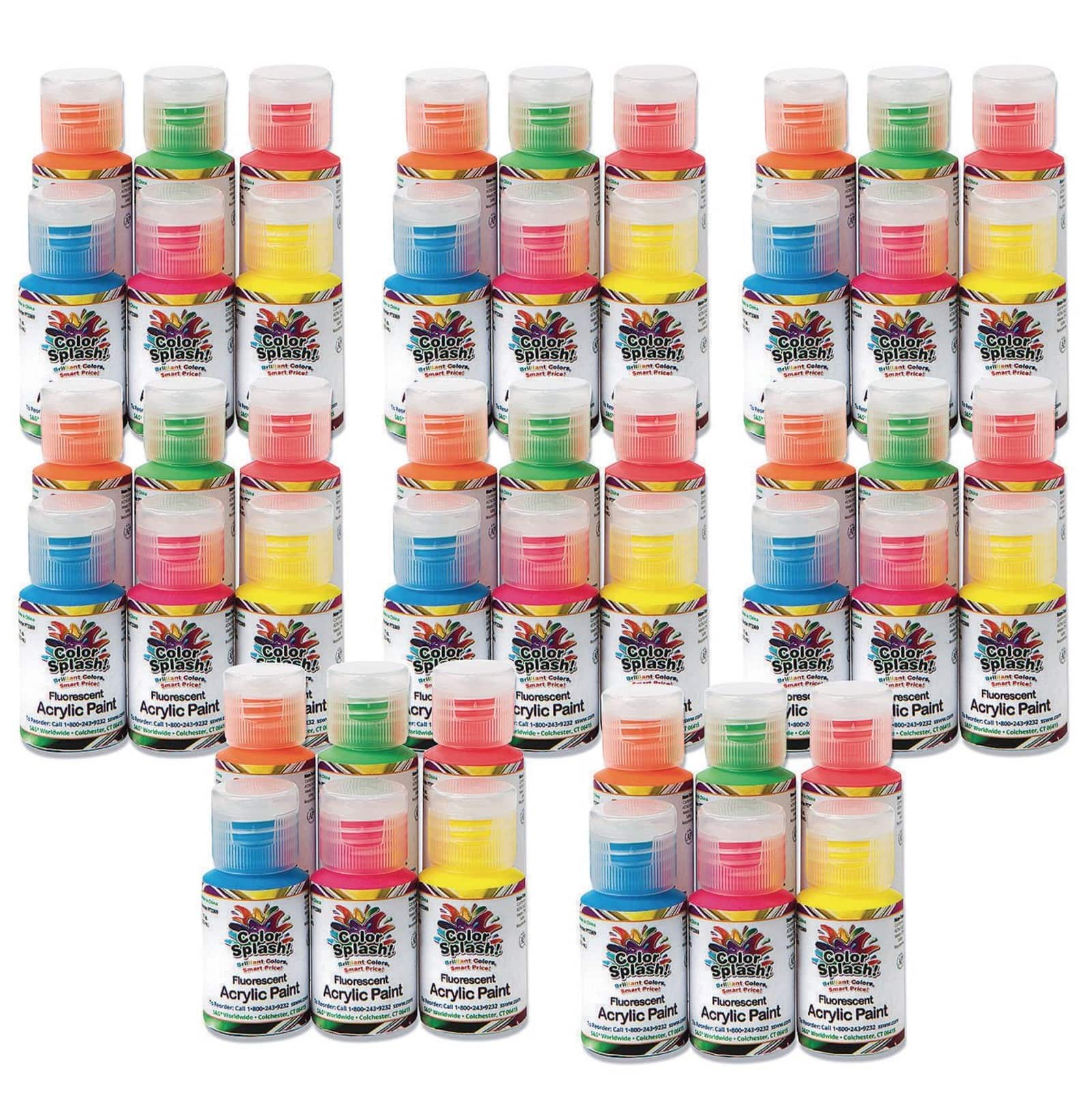 Color Splash!® Neon 6 Color Acrylic Paint Set, 8ct.