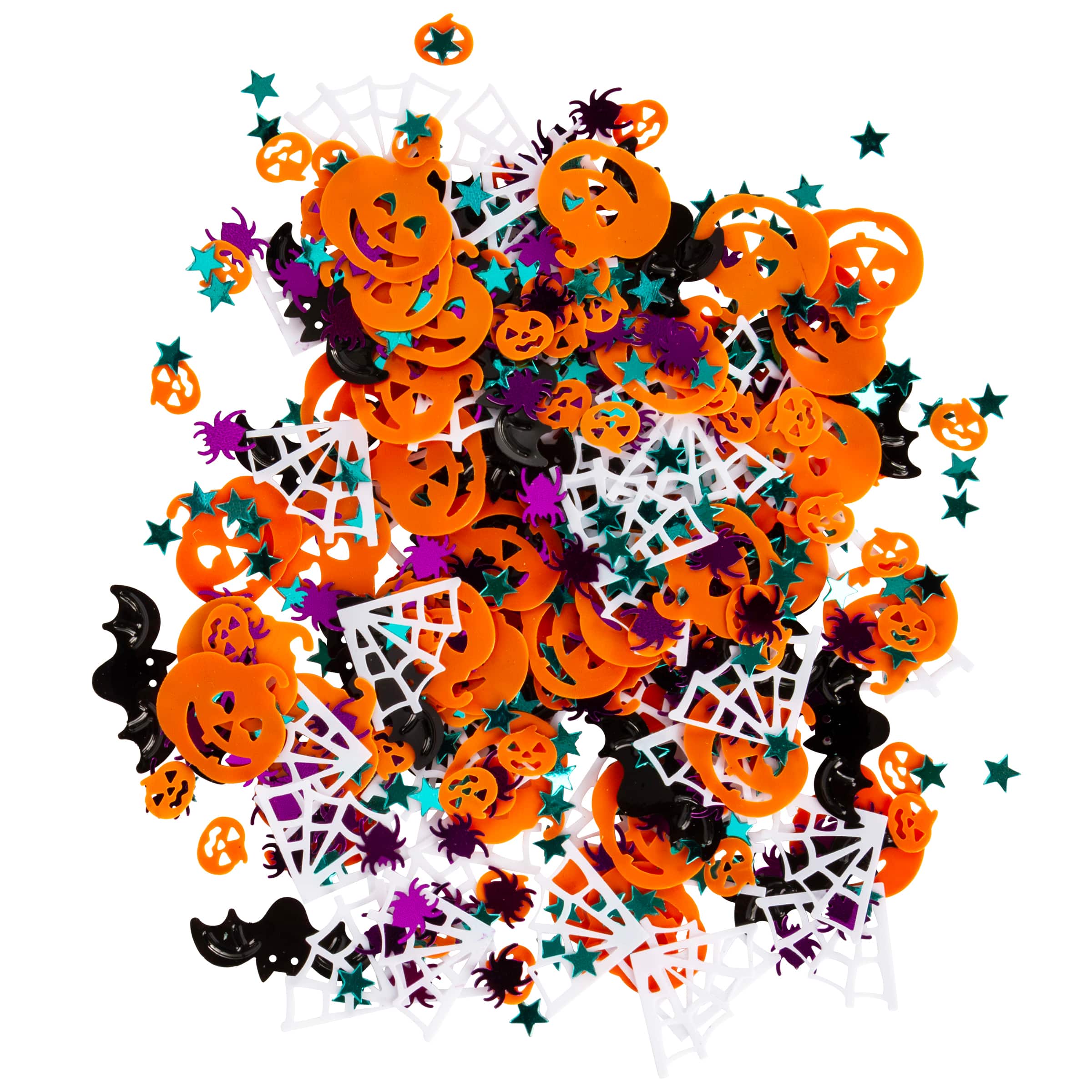 Jack-o'-Lantern & Spiderweb Confetti Mix by Creatology™