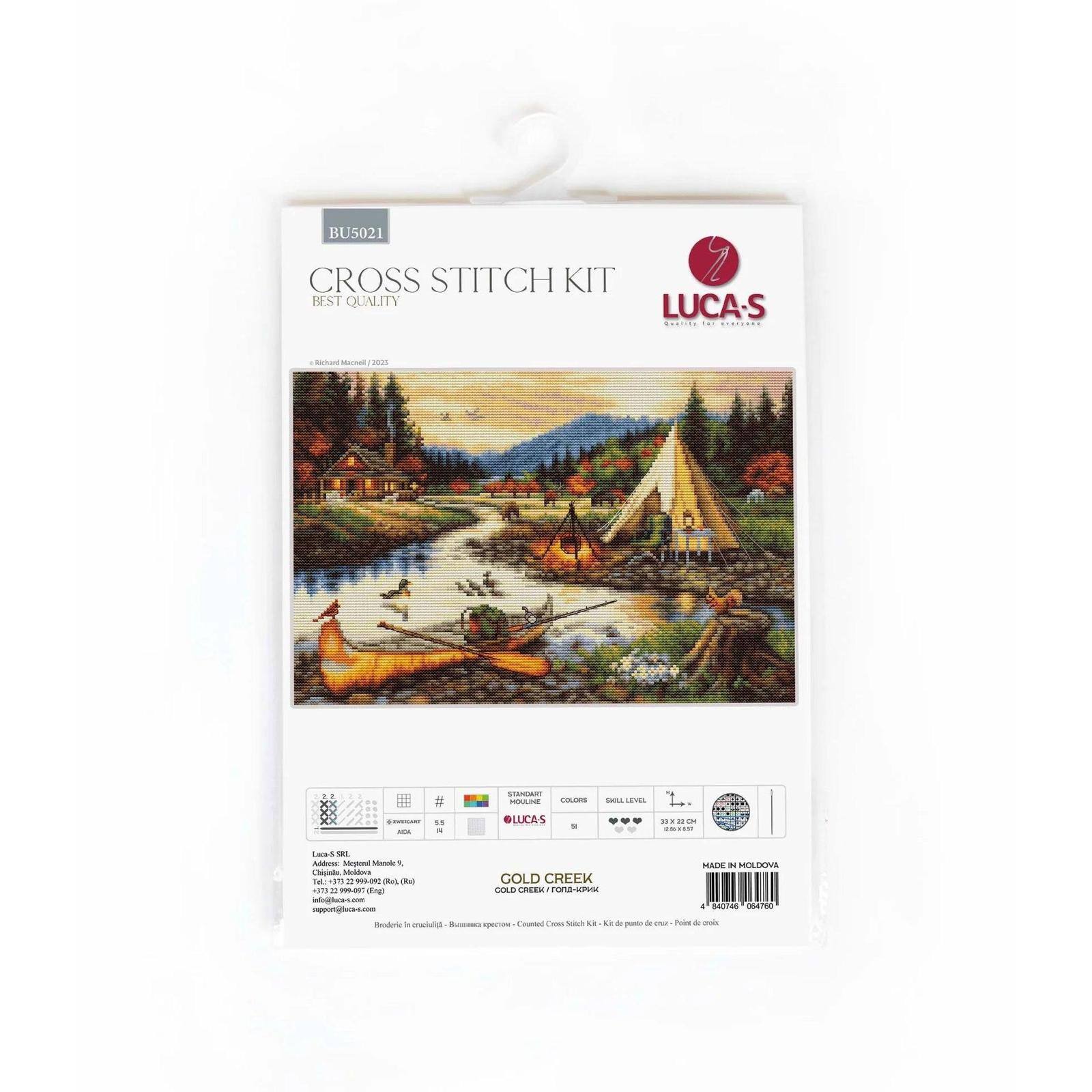 Luca-S Gold Creek Counted Cross Stitch Kit