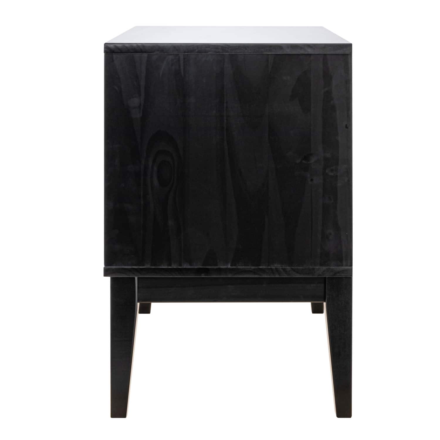 Hello Honey® Crawford 24" Nightstand with Storage Drawers and Natural Woven Cane Detail