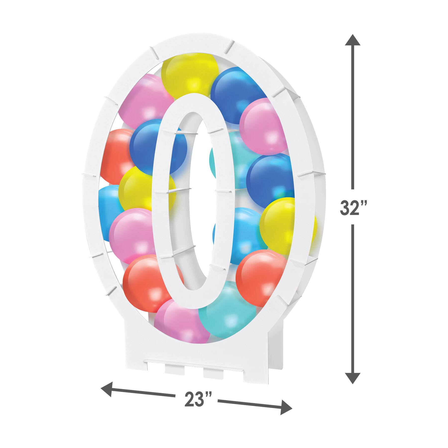 Beistle 32" White Balloon Mosaic Number Frame