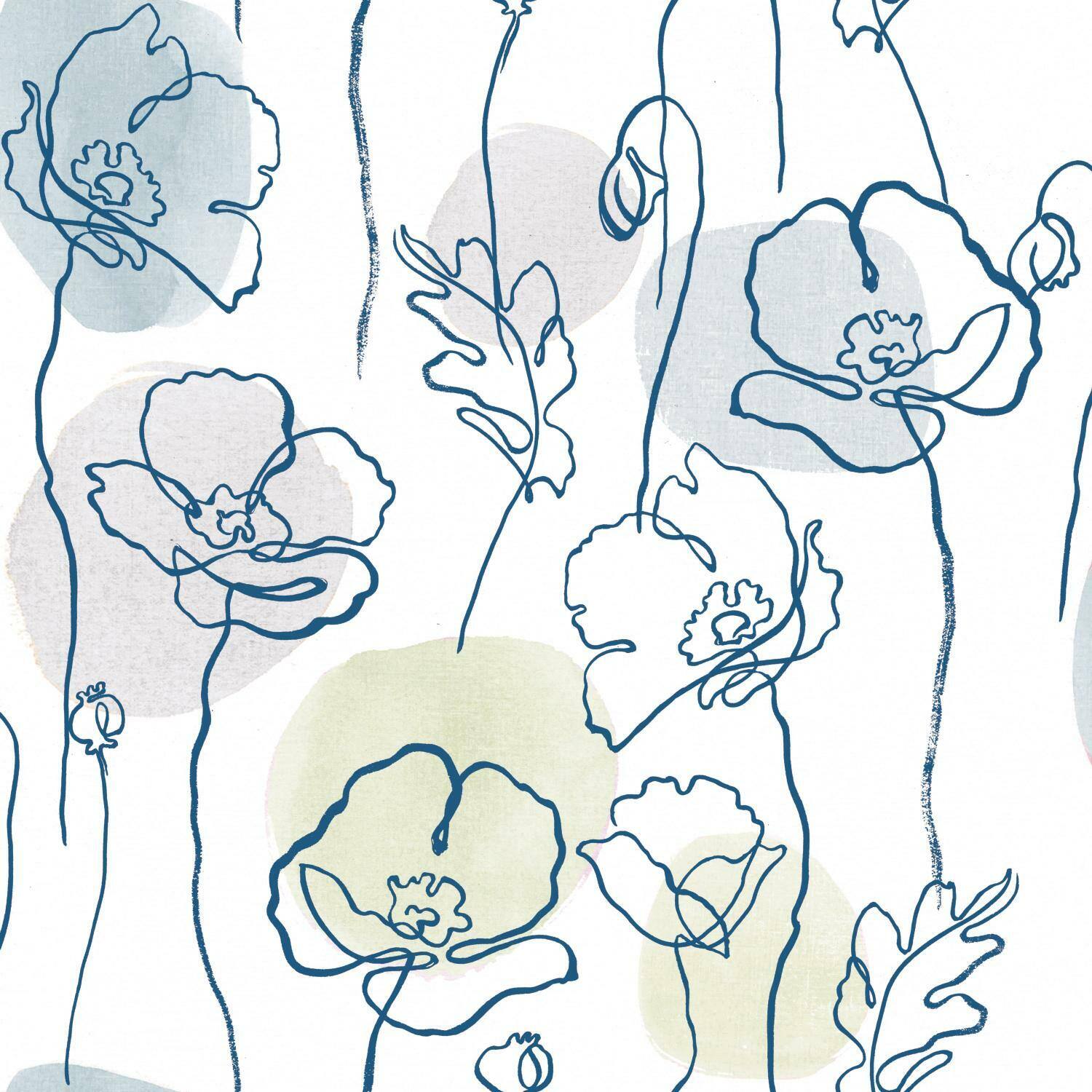 RoomMates Modern Poppy Peel & Stick Wallpaper