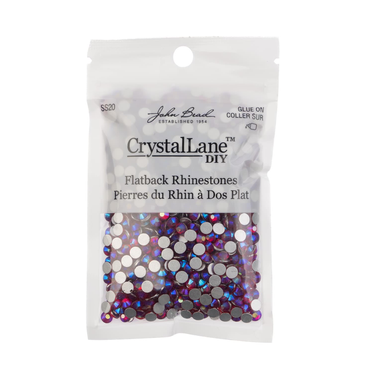 John Bead Crystal Lane SS20 Round Flatback Czech Crystals, 1,440ct.
