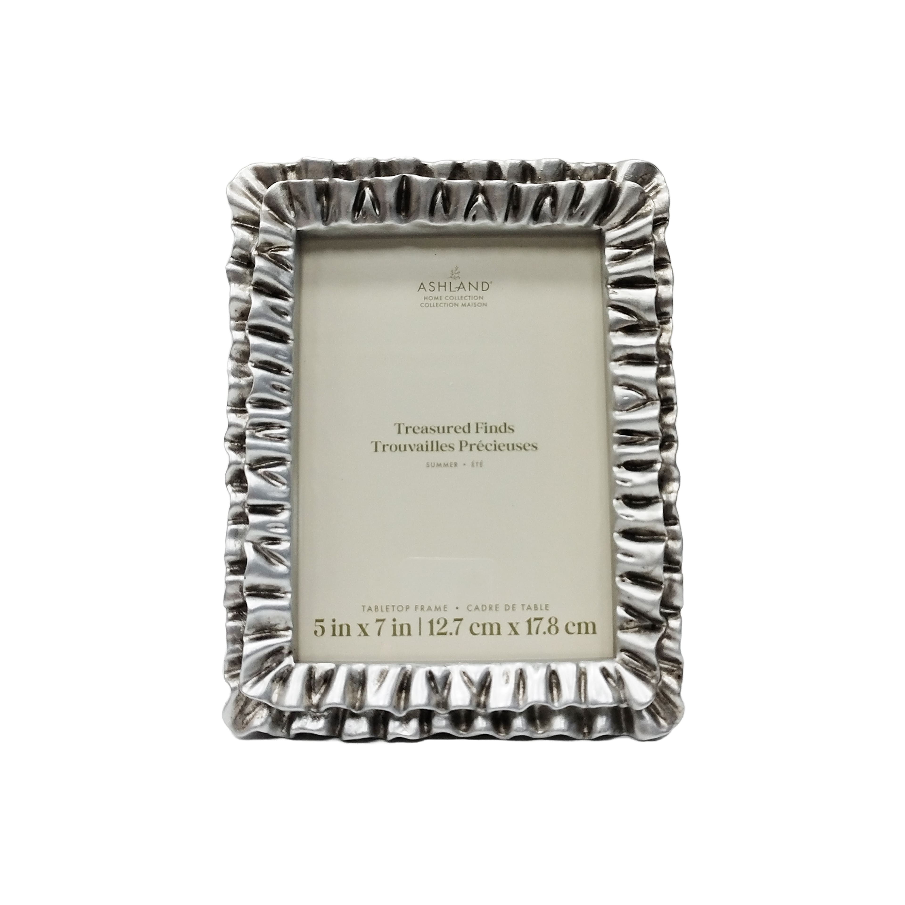 5" x 7" Silver Ruffle Tabletop Frame, Treasured Finds by Ashland®