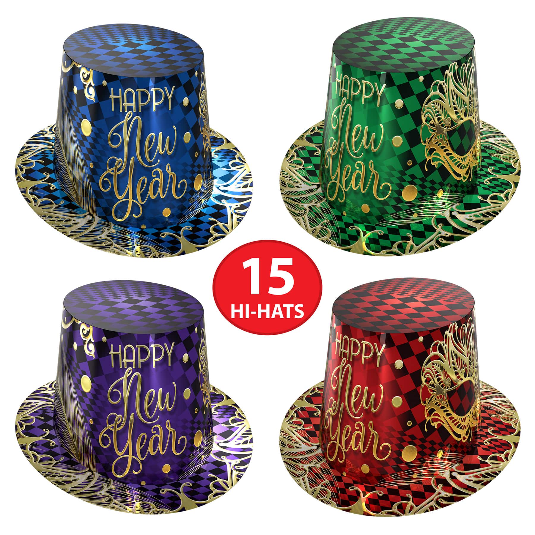 Beistle Midnight Masquerade Party Favor Kit for 50
