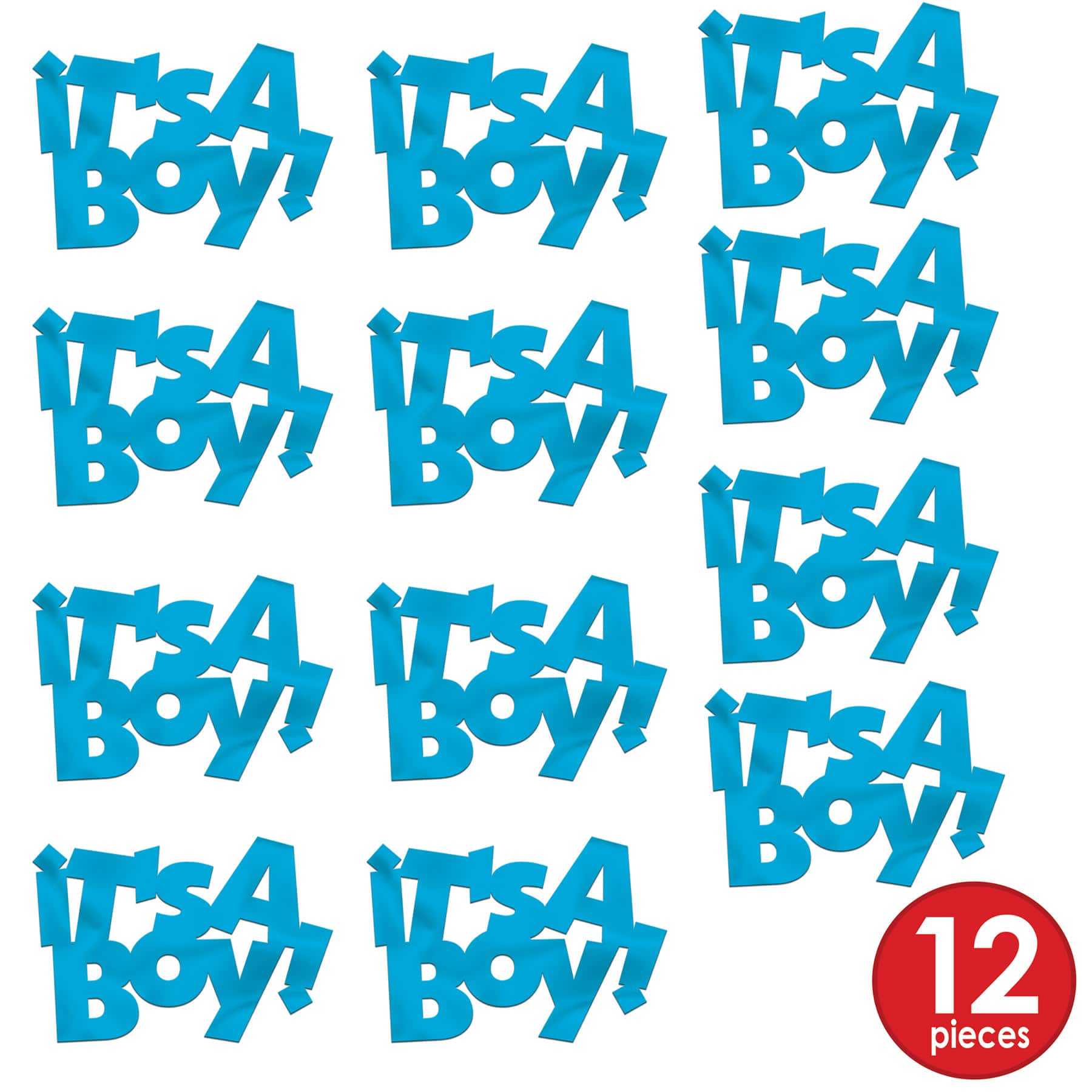 Beistle 3" Jumbo It's A Boy! Fanci Fetti Cutout Packs, 2ct.
