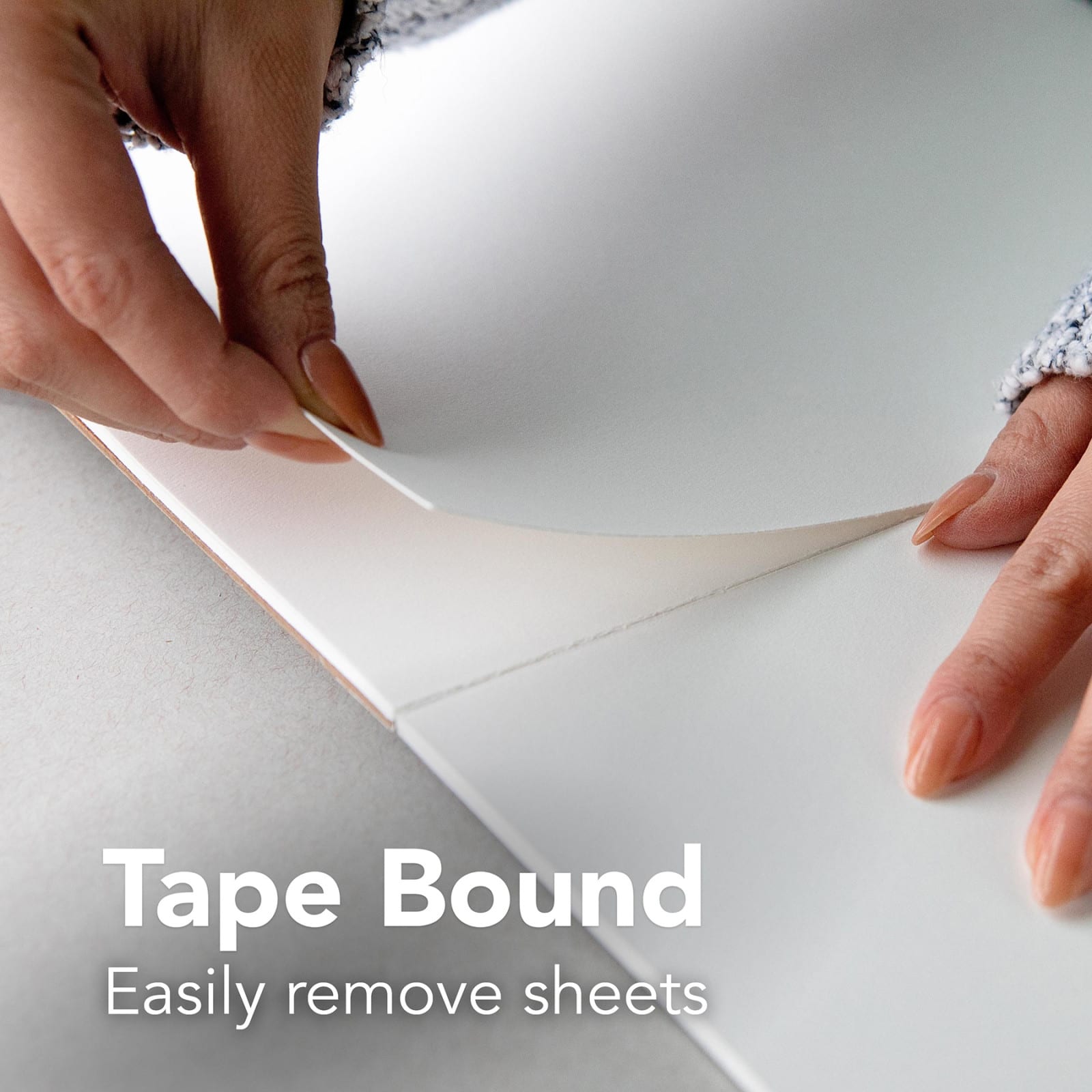Strathmore Bristol Paper Pad, 300 Series, Tape-Bound, 20 Sheets, Vellum, 11" x 14""