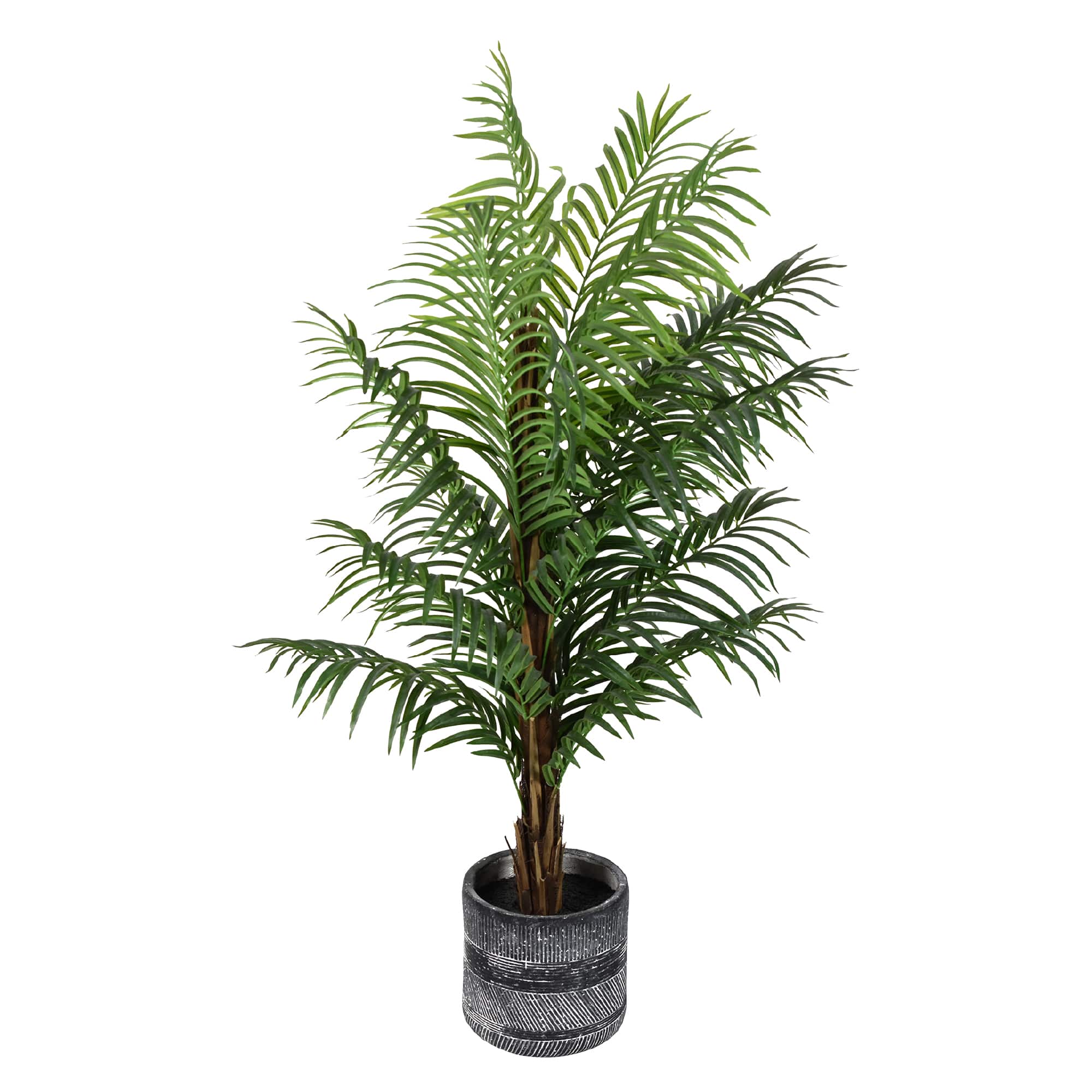 American Art Decor 5ft Artificial Palm Tree in Cement Pot Faux Plant