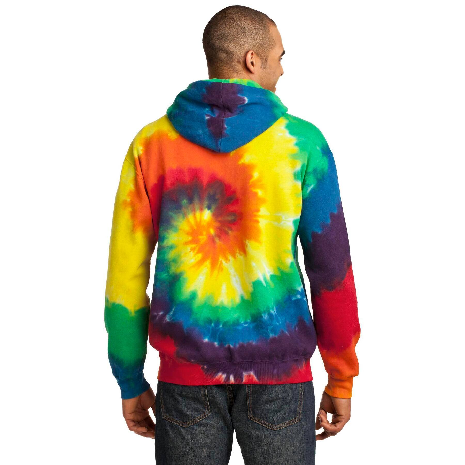 Port & Company® Tie-Dye Pullover Hooded Adult Sweatshirt